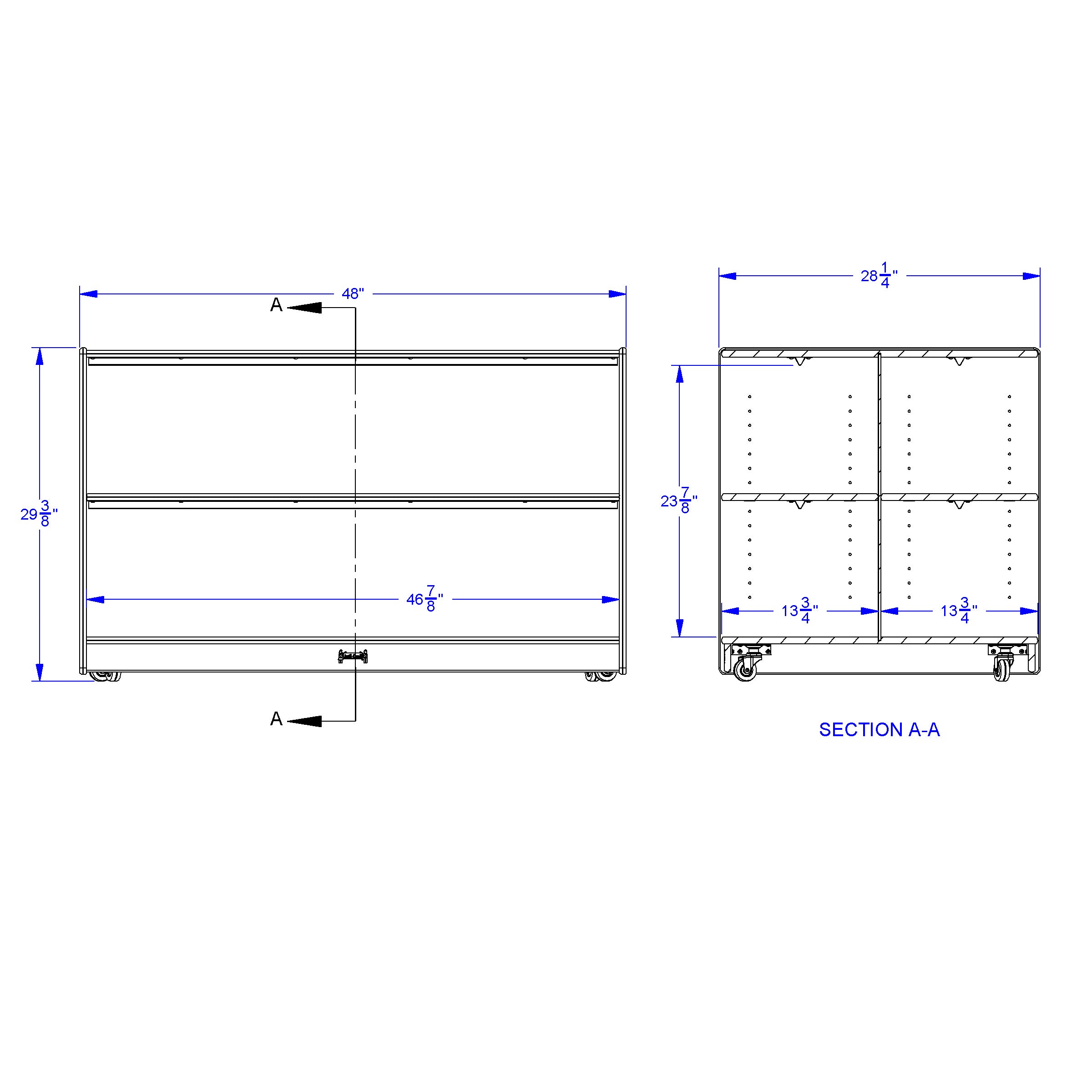 Jonti-Craft® Double-Sided Island – Straight Shelf Storage