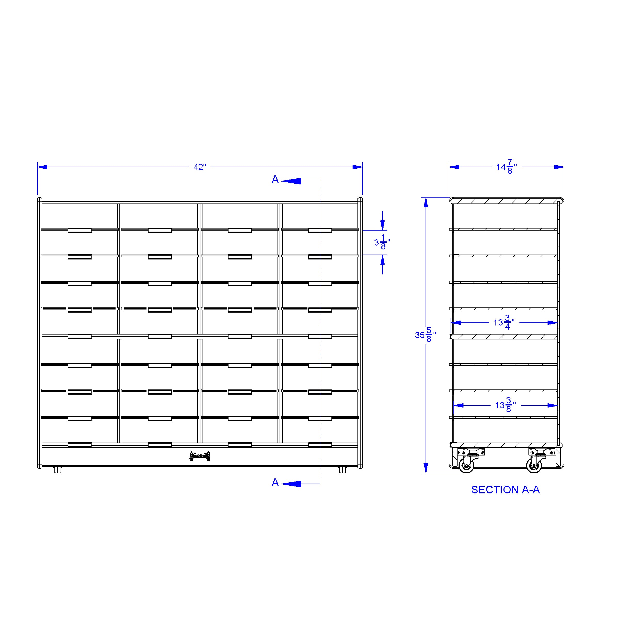 Jonti-Craft® Mobile Mailbox Organizer