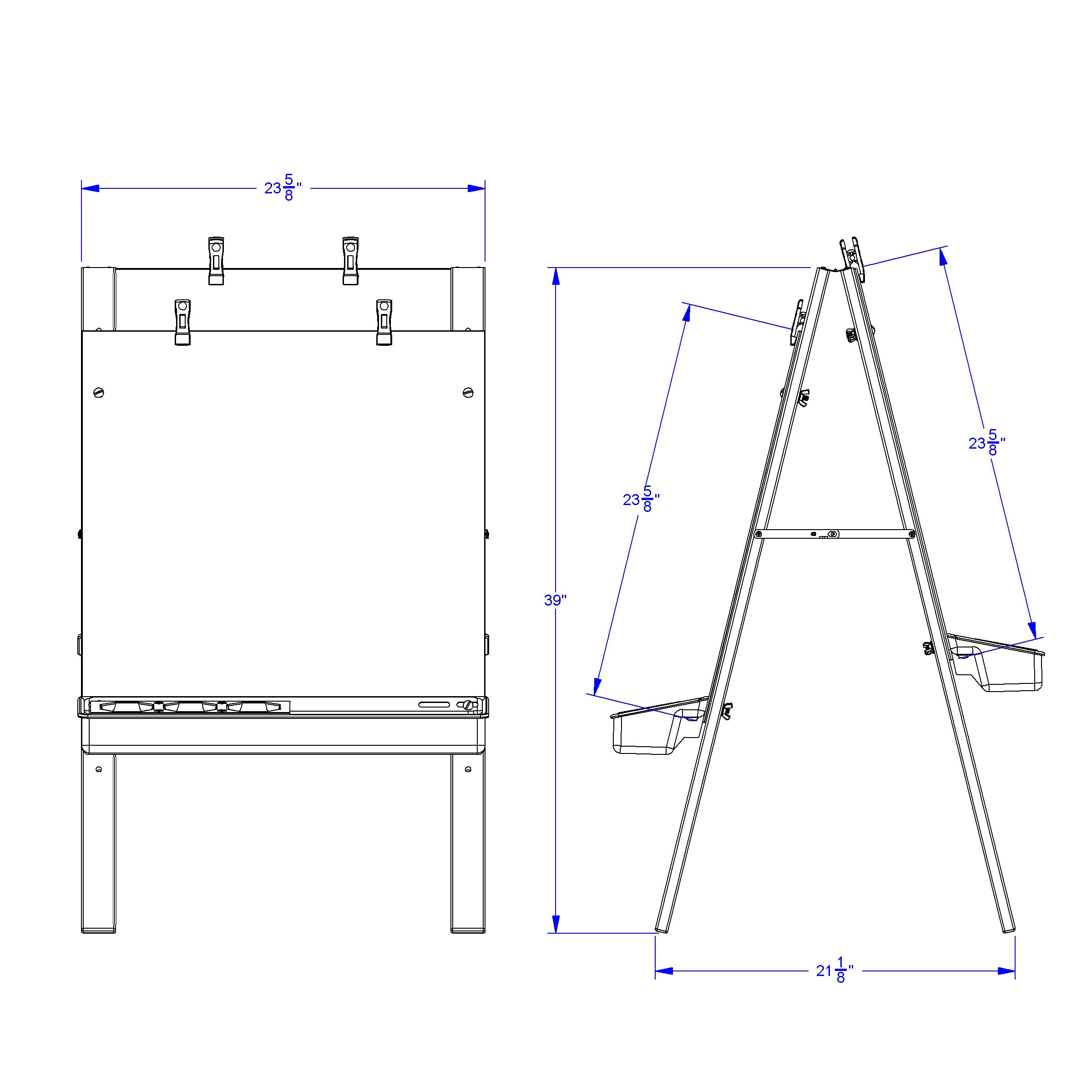 Jonti-Craft® Toddler Adjustable Easel