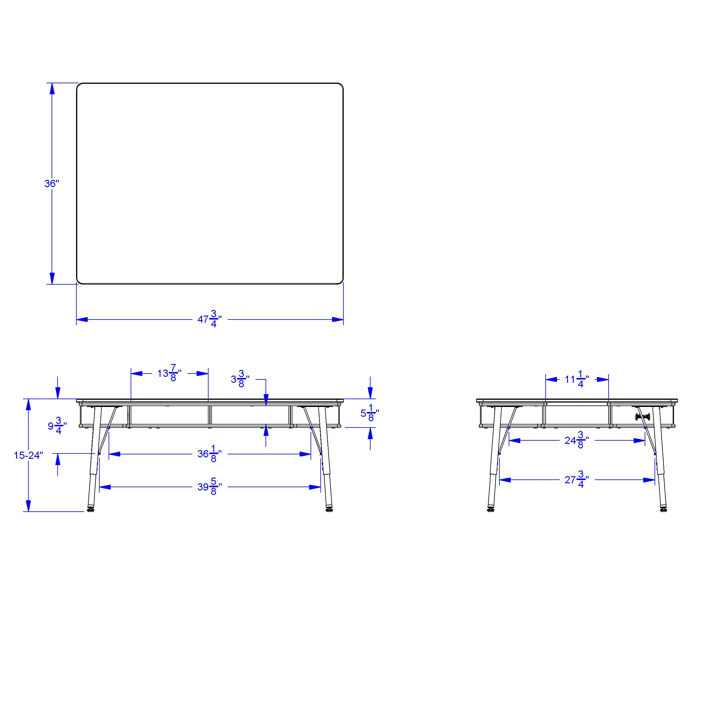 Jonti-Craft® Table with Storage - 24" - 31" Ht - without Paper-Trays