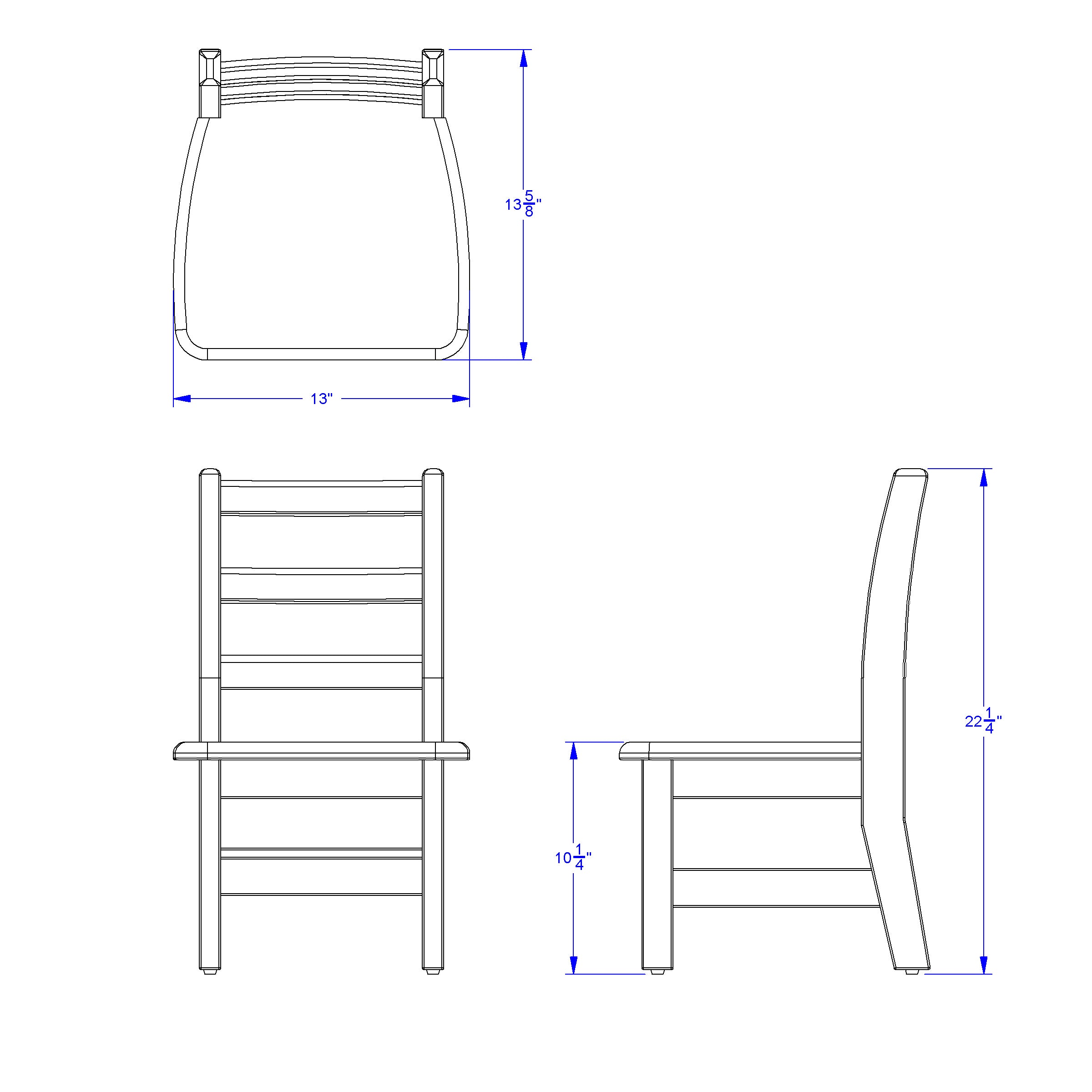 Jonti-Craft® KYDZ Ladderback Chair - 10" Height