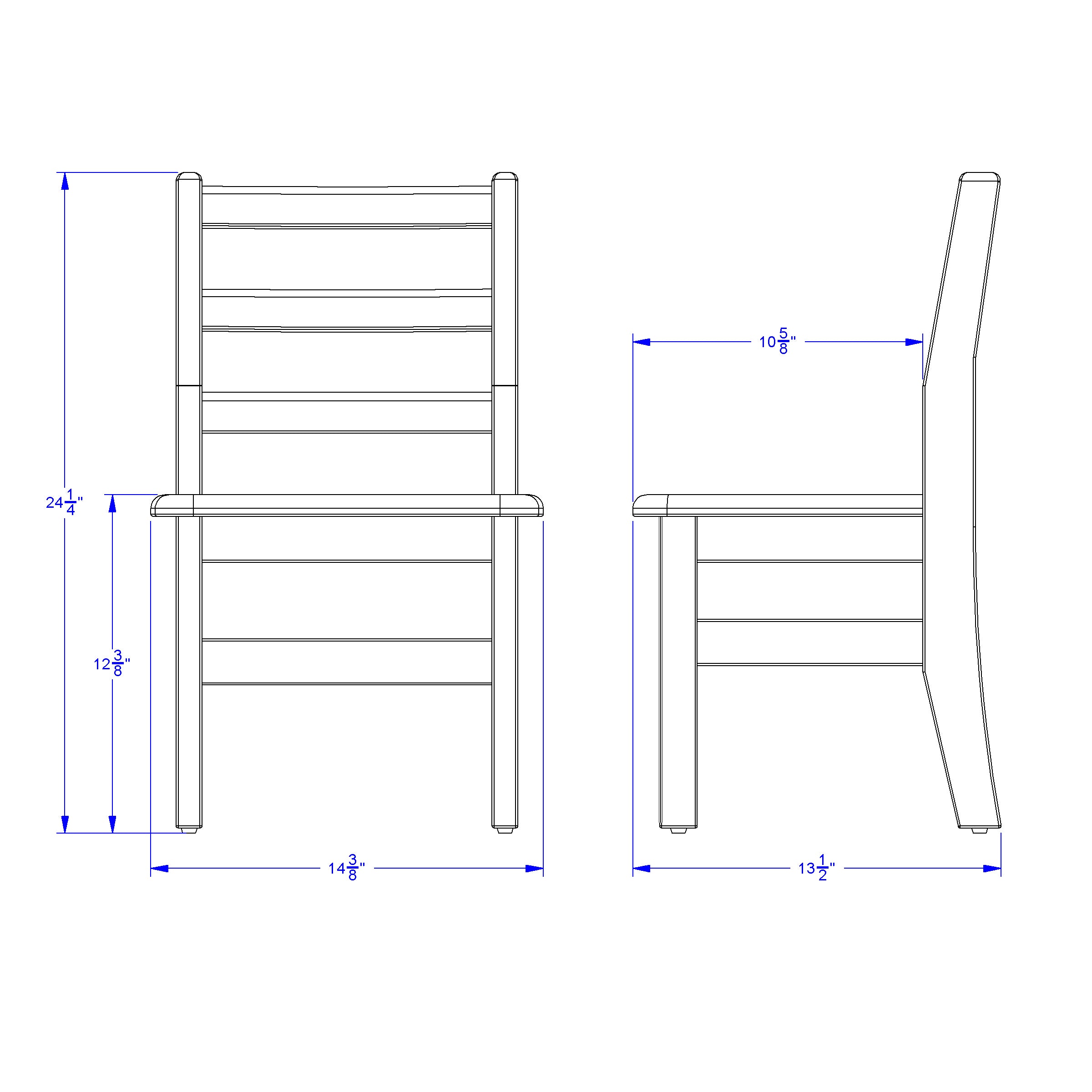 Jonti-Craft® KYDZ Ladderback Chair - 12" Height