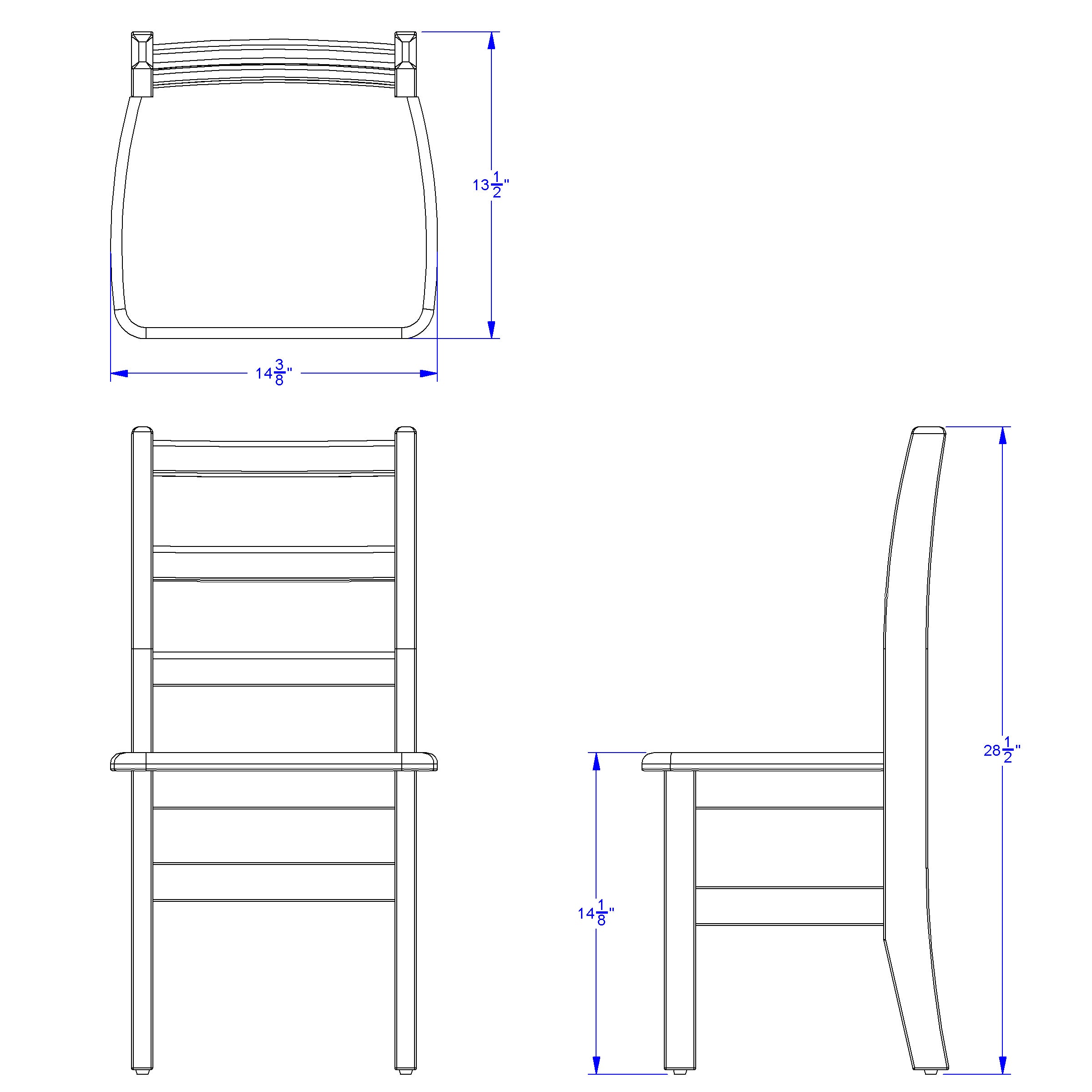 Jonti-Craft® KYDZ Ladderback Chair - 14" Height