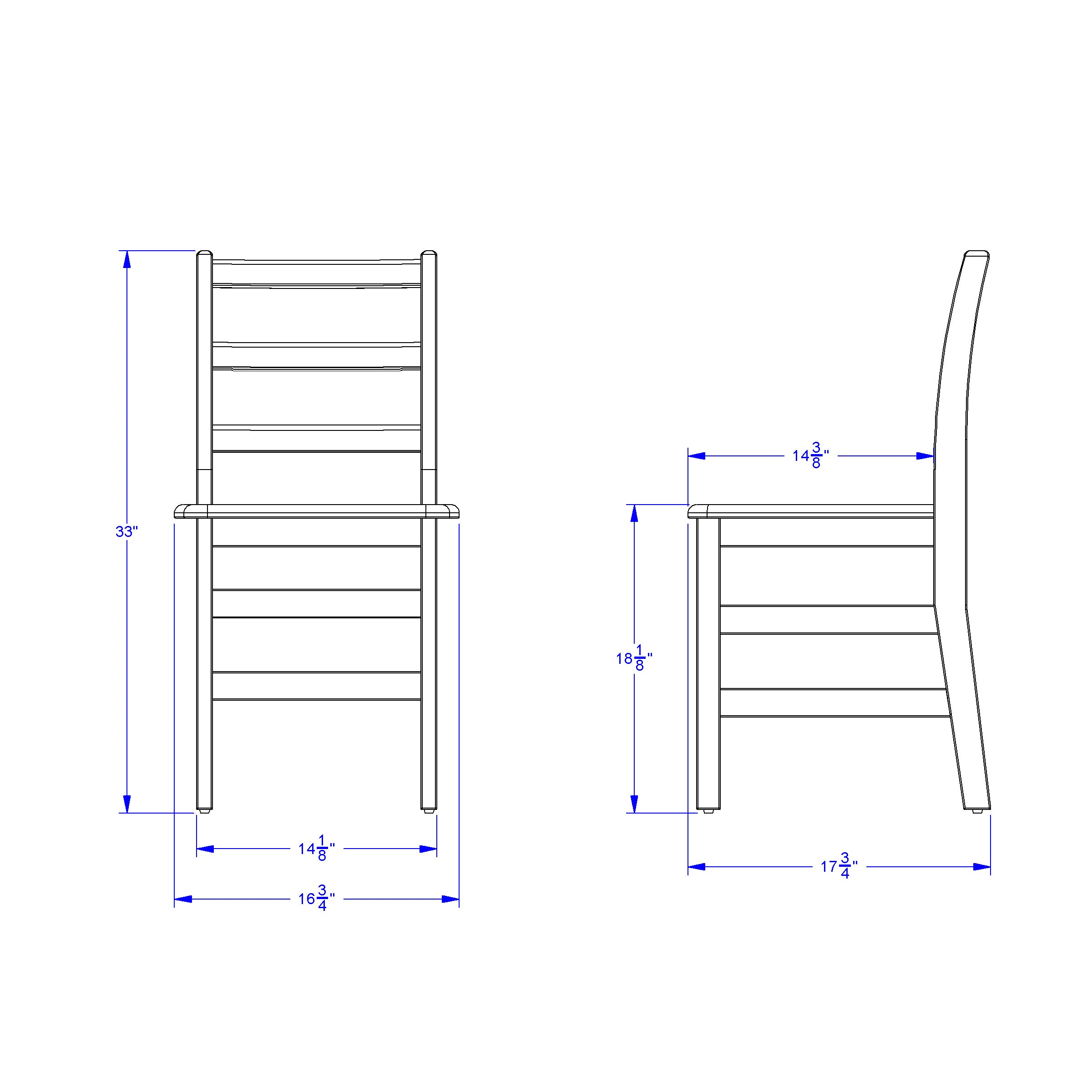 Jonti-Craft® KYDZ Ladderback Chair - 18" Height