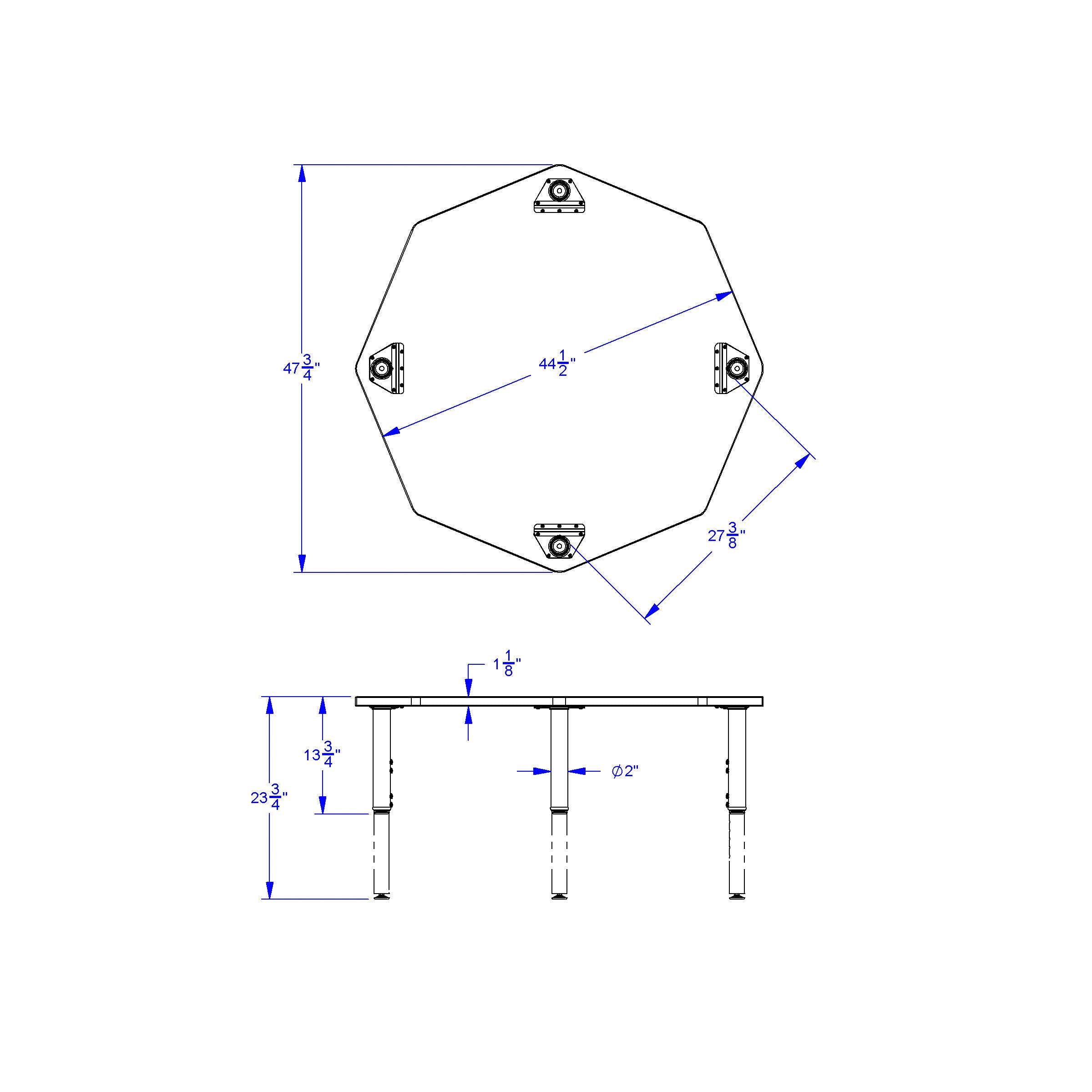 Jonti-Craft® Purpose+ Octagon Table