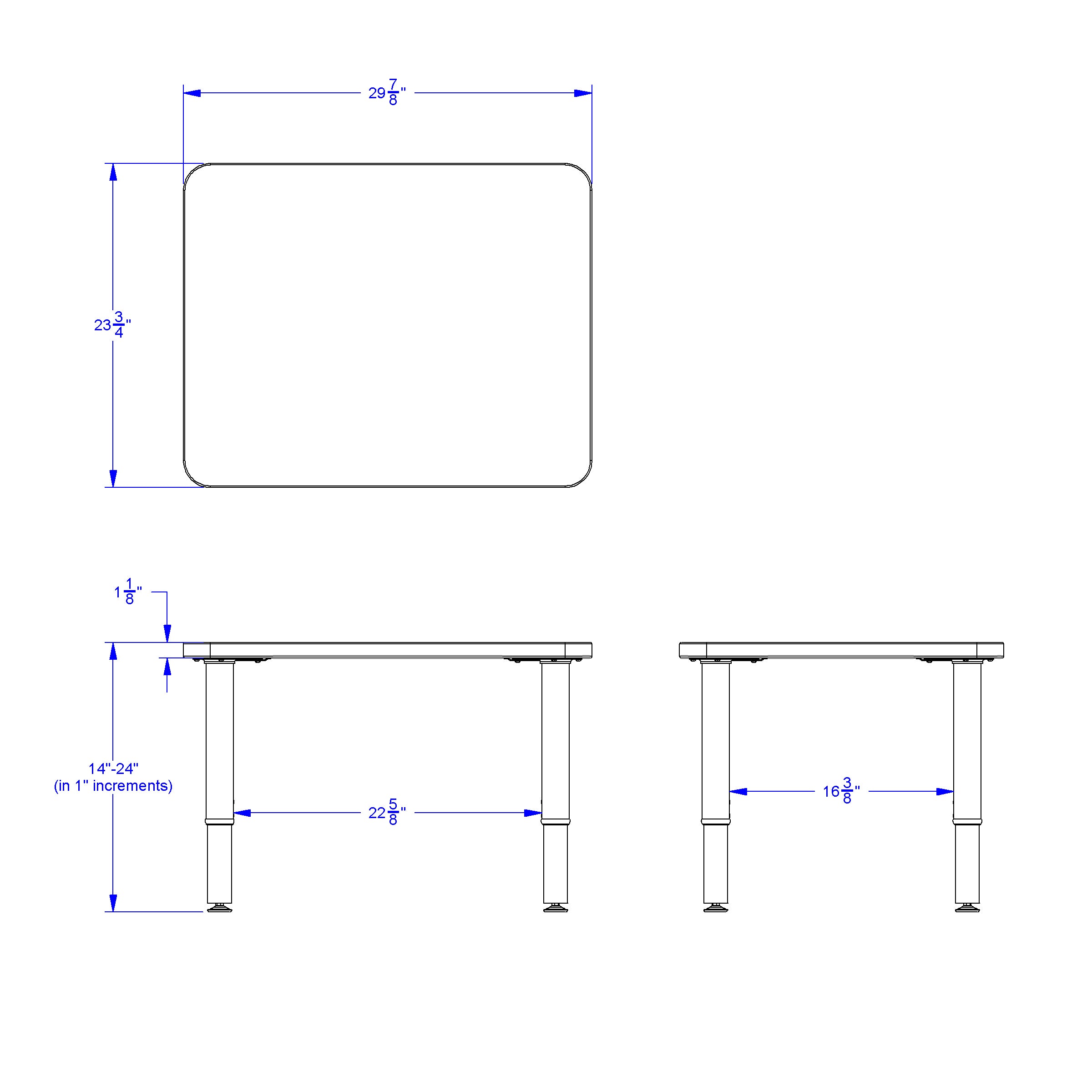Jonti-Craft® Purpose+ Rectangle Table - 24" x 30"