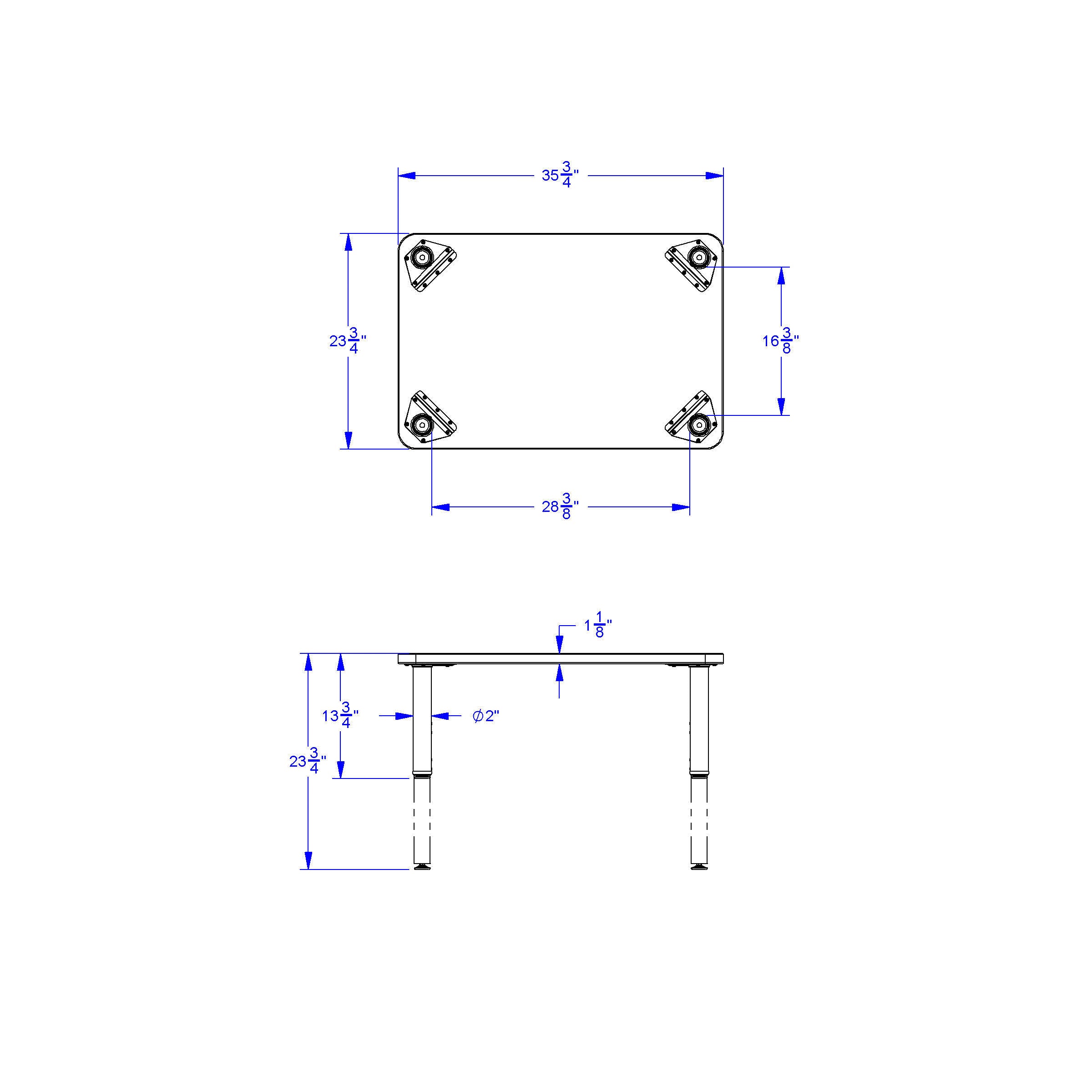 Jonti-Craft® Purpose+ Rectangle Table - 24" x 36"