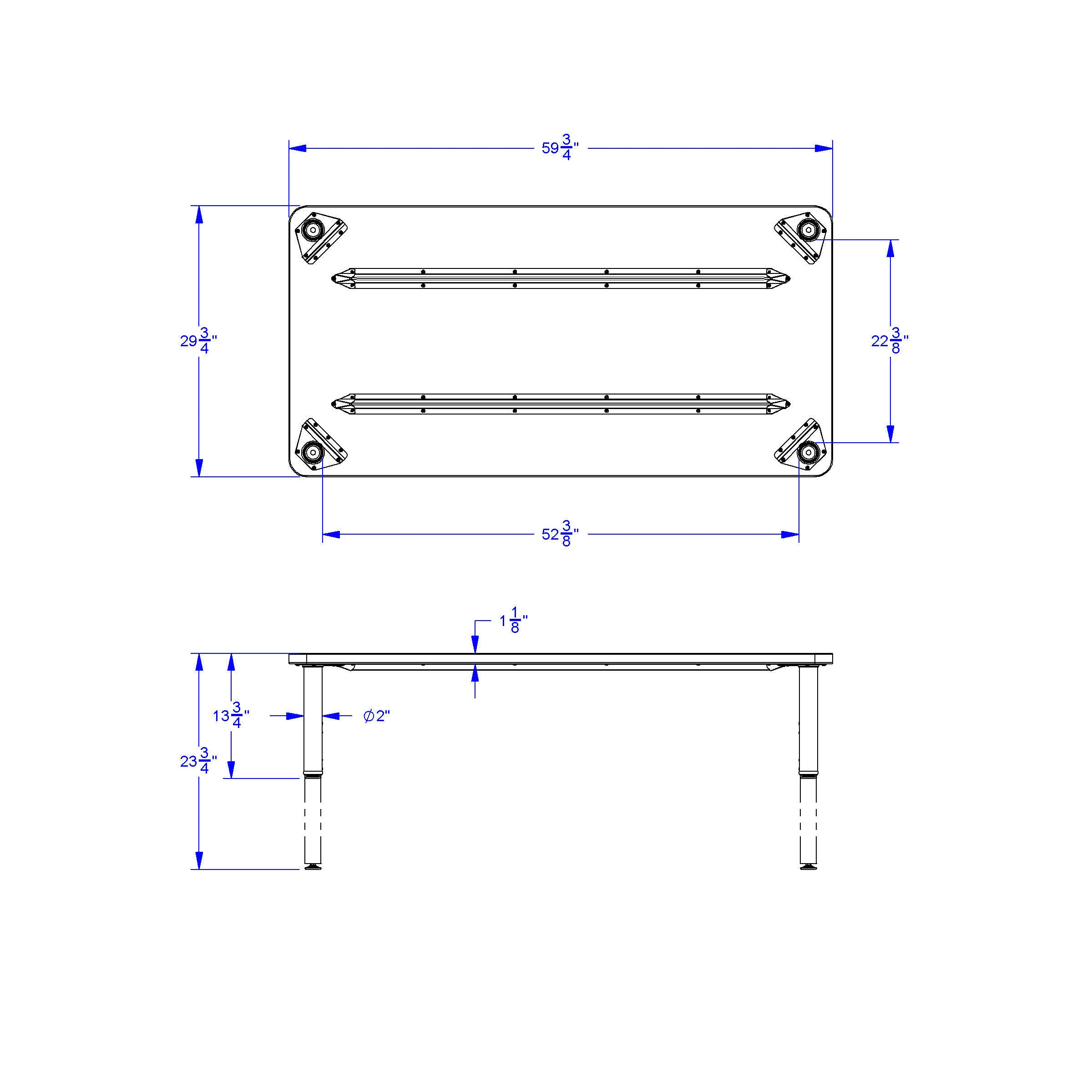 Jonti-Craft® Purpose+ Rectangle Table - 30" x 60"