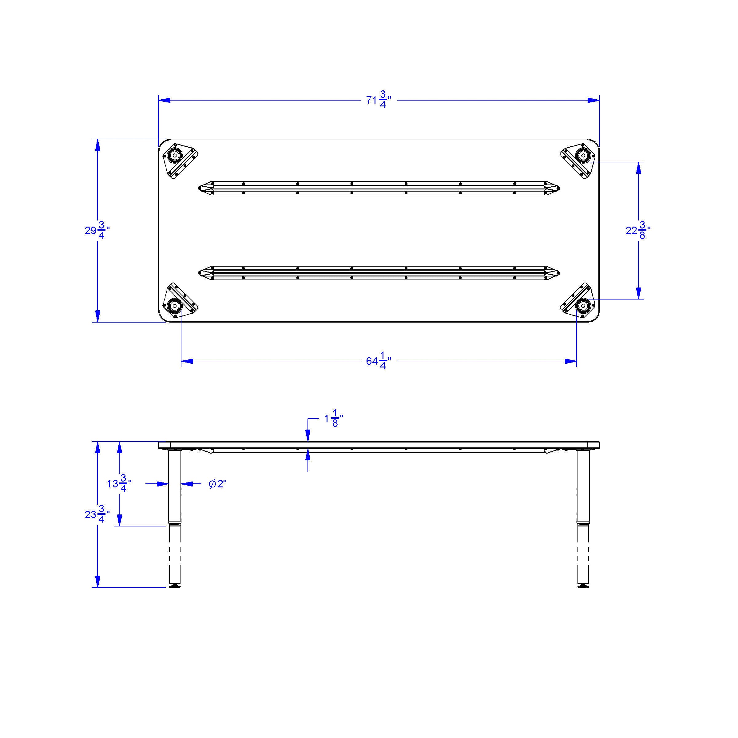 Jonti-Craft® Purpose+ Rectangle Table - 30" X 72"