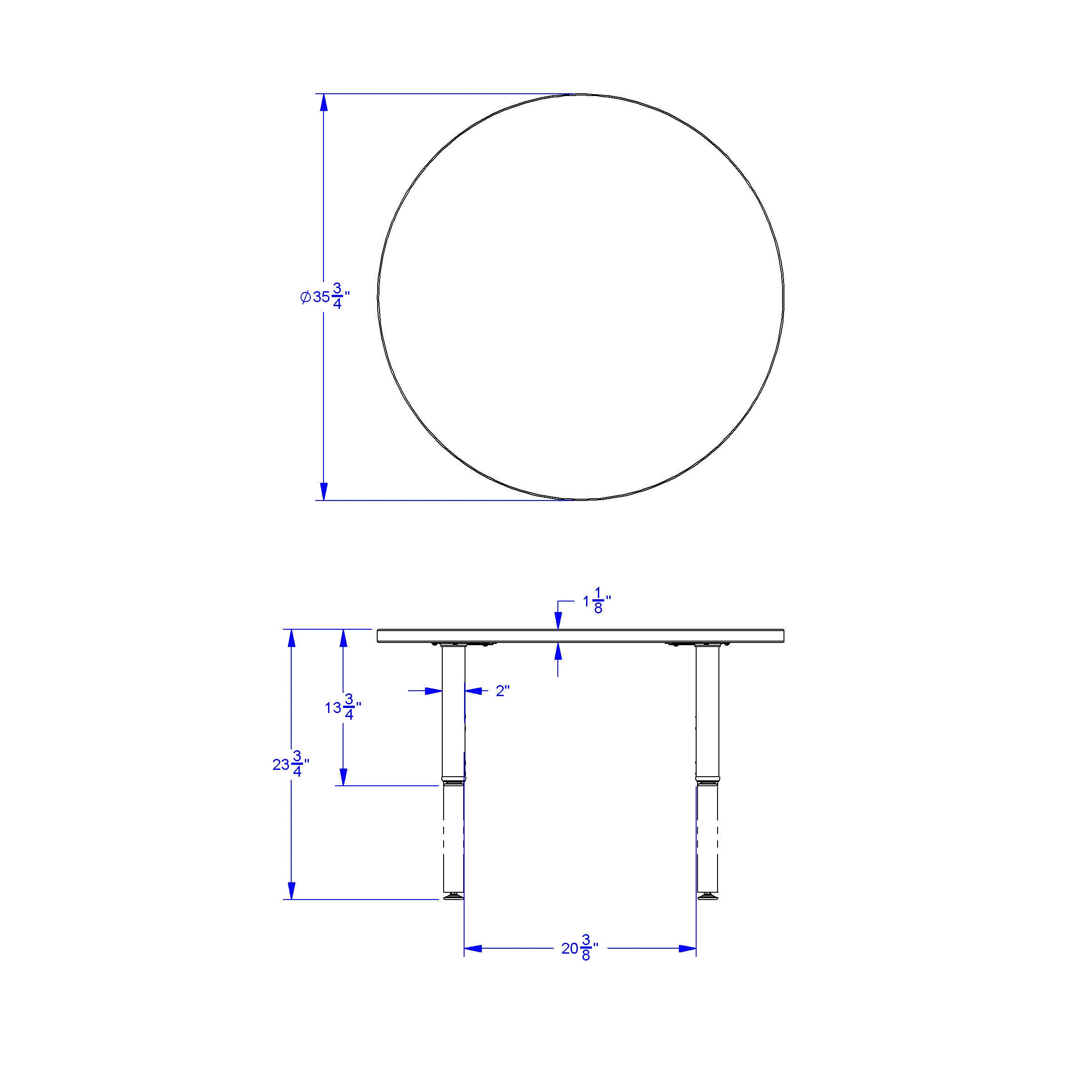 Jonti-Craft® Purpose+ Round Table - 36" Diameter