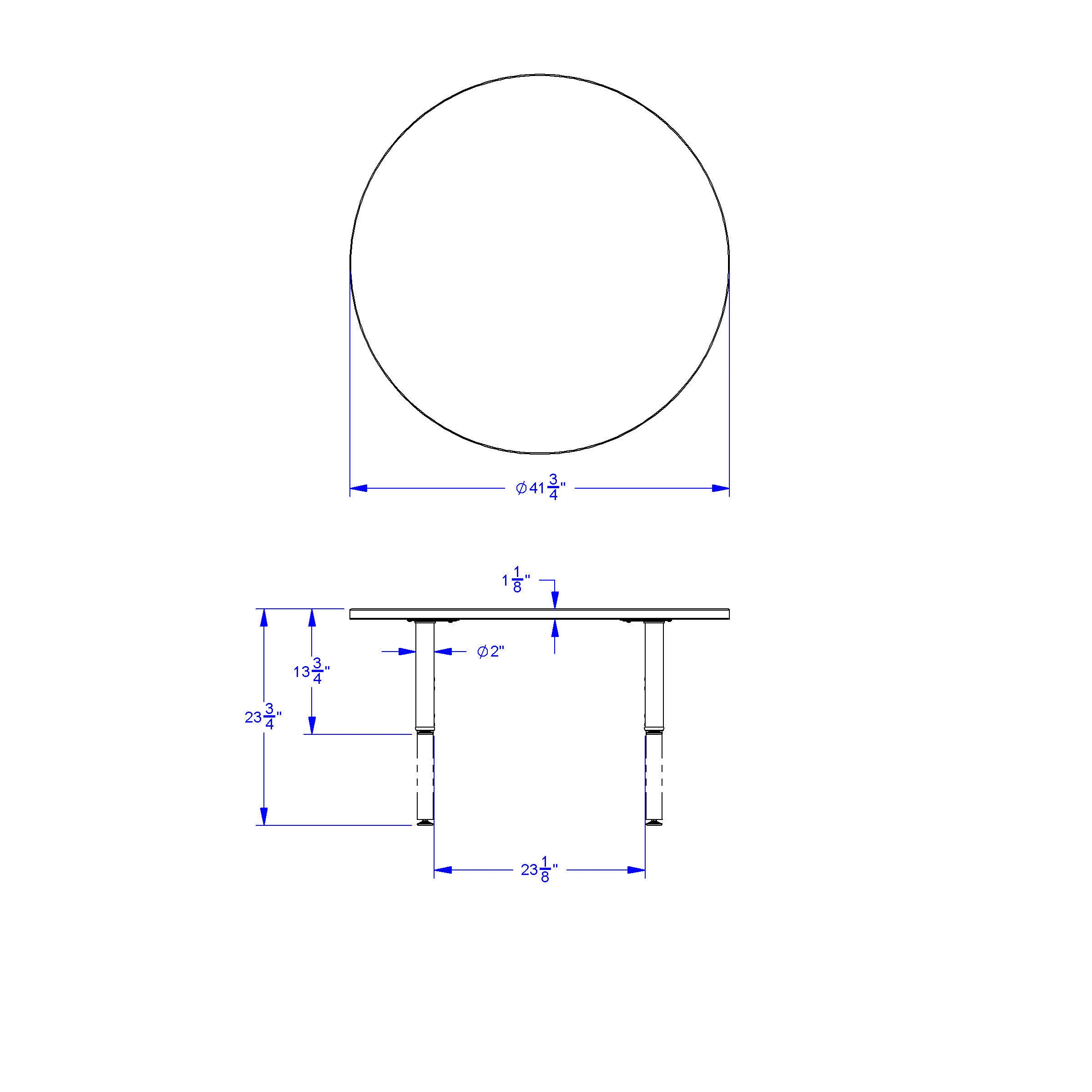 Jonti-Craft® Purpose+ Round Table - 42" Diameter