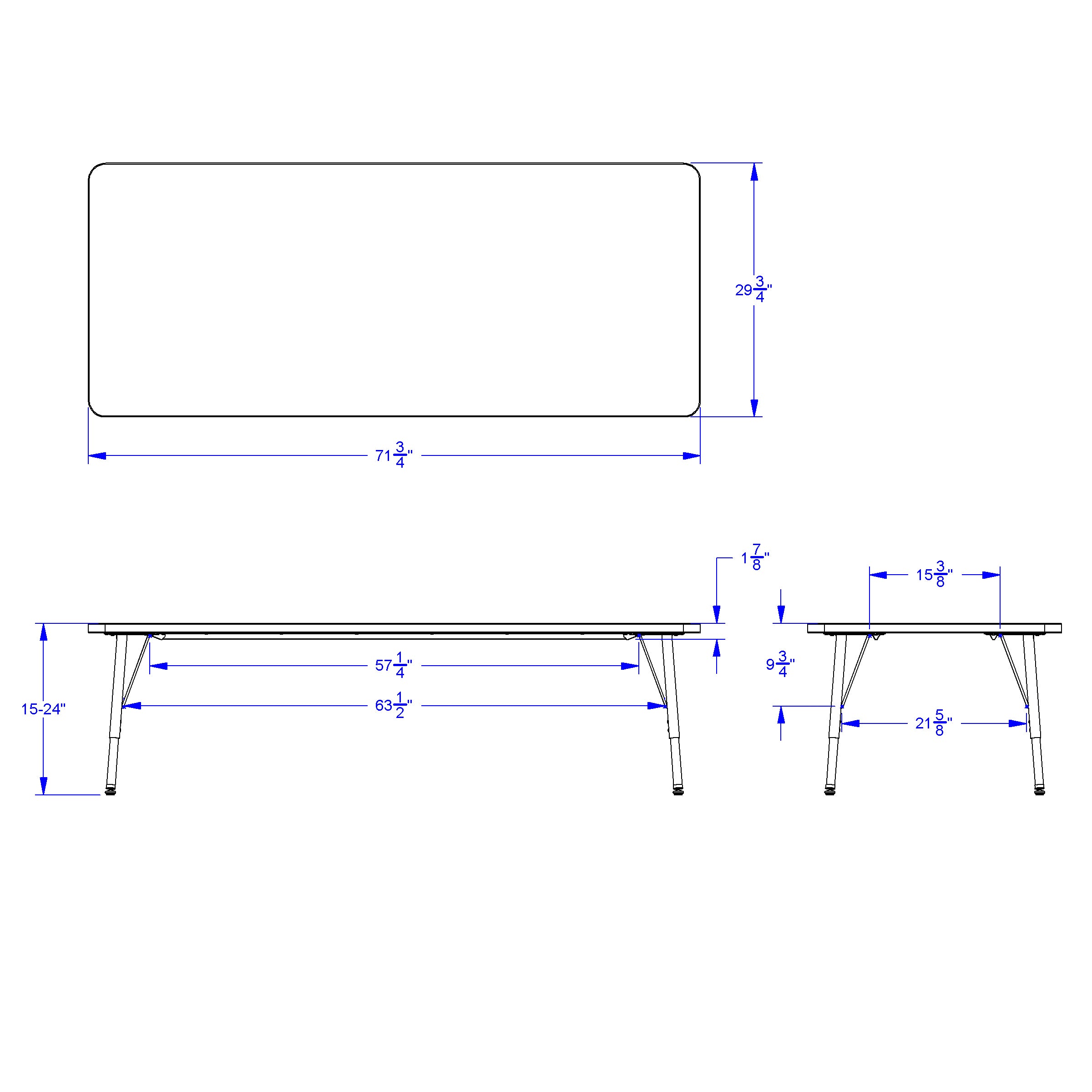 Berries® Rectangle Activity Table - 30" X 72", E-height - Freckled Gray/Key Lime/Gray