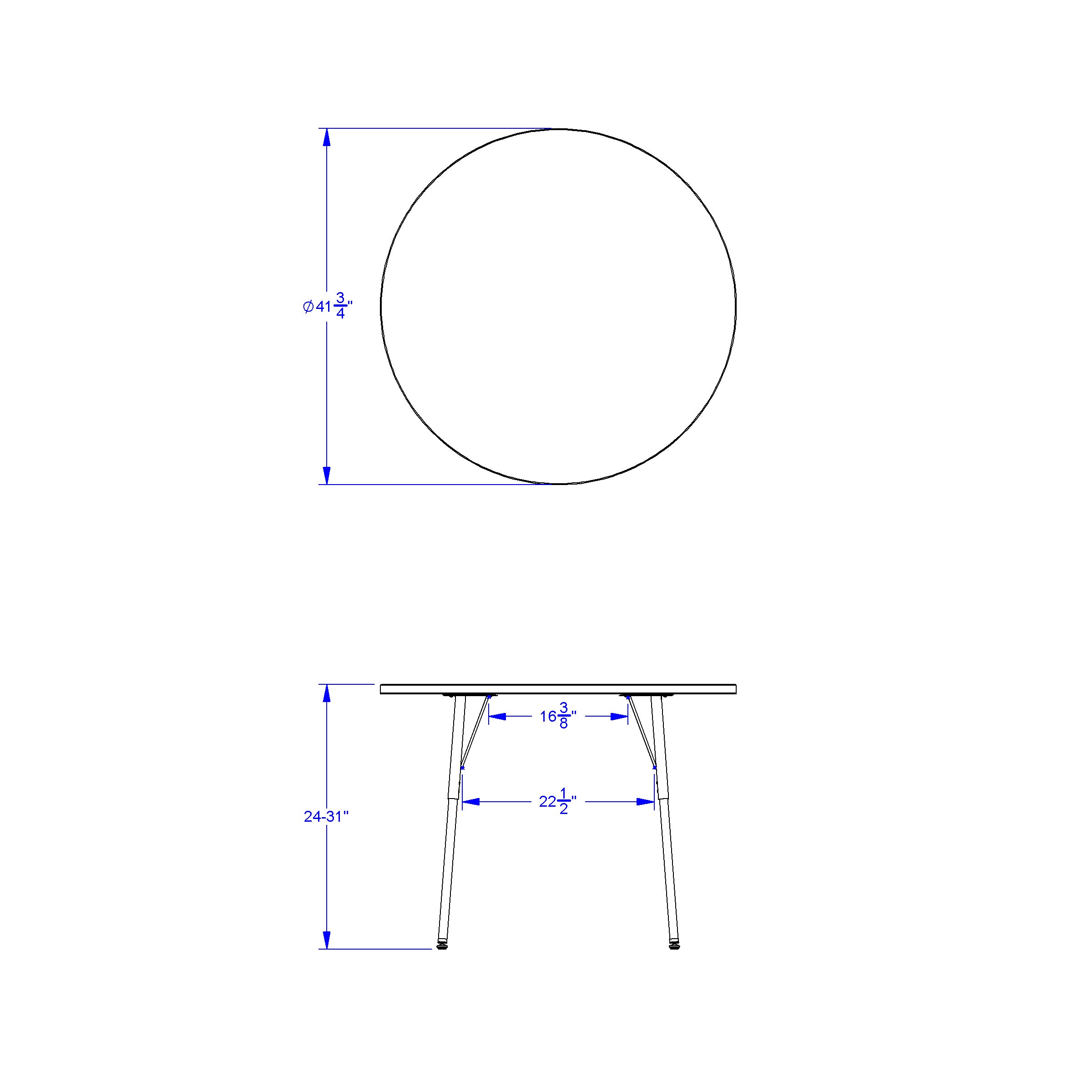 Berries® Round Activity Table - 42" Diameter, A-height - Freckled Gray/Key Lime/Gray