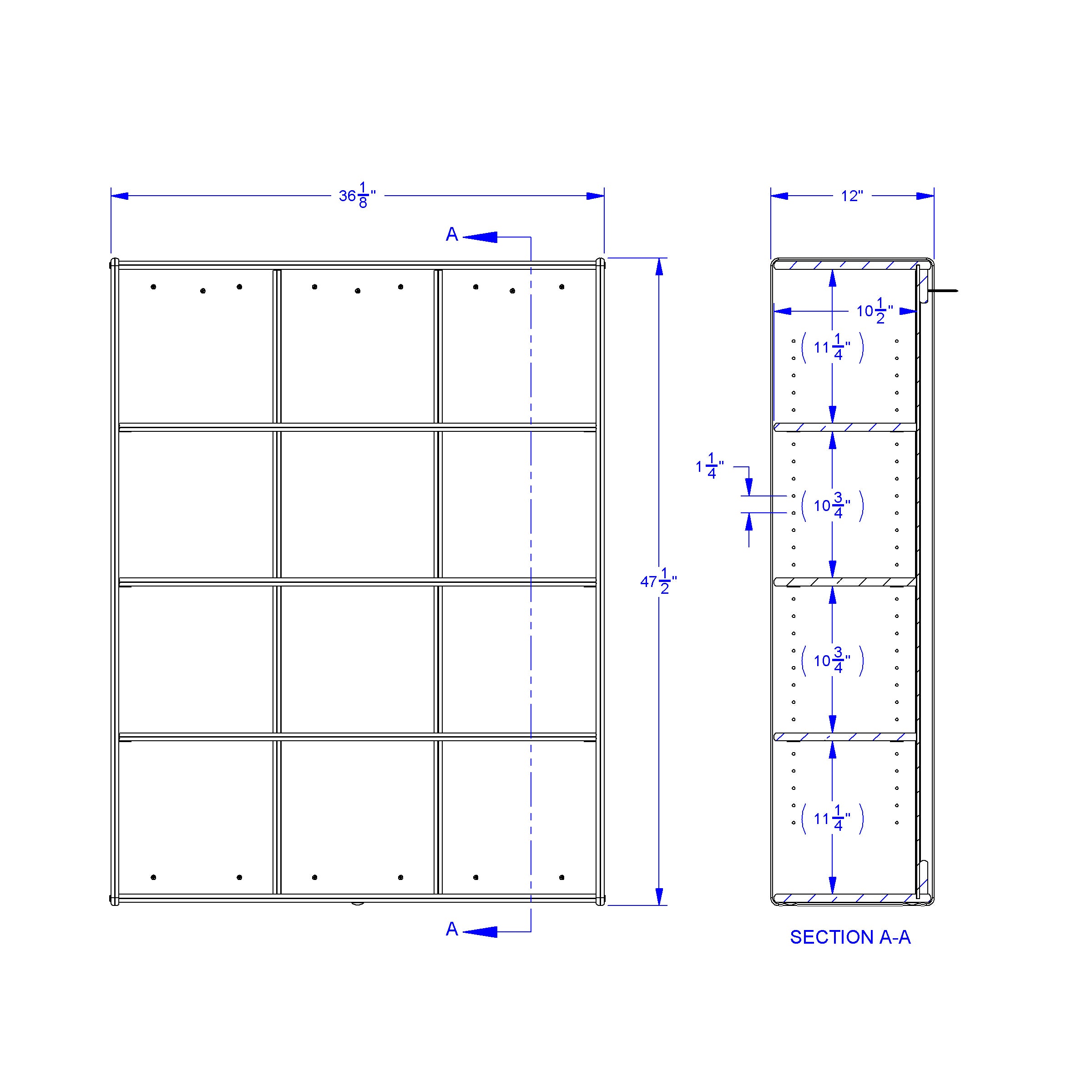 Young Time® Standard Adjustable Shelf Bookcase