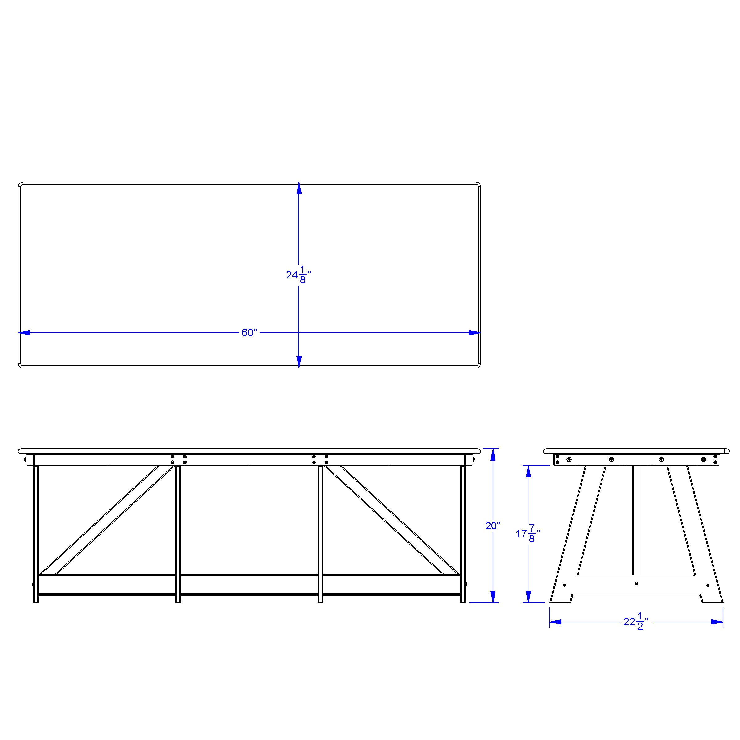 EverPlay™ Large Outdoor Table and Bench Set