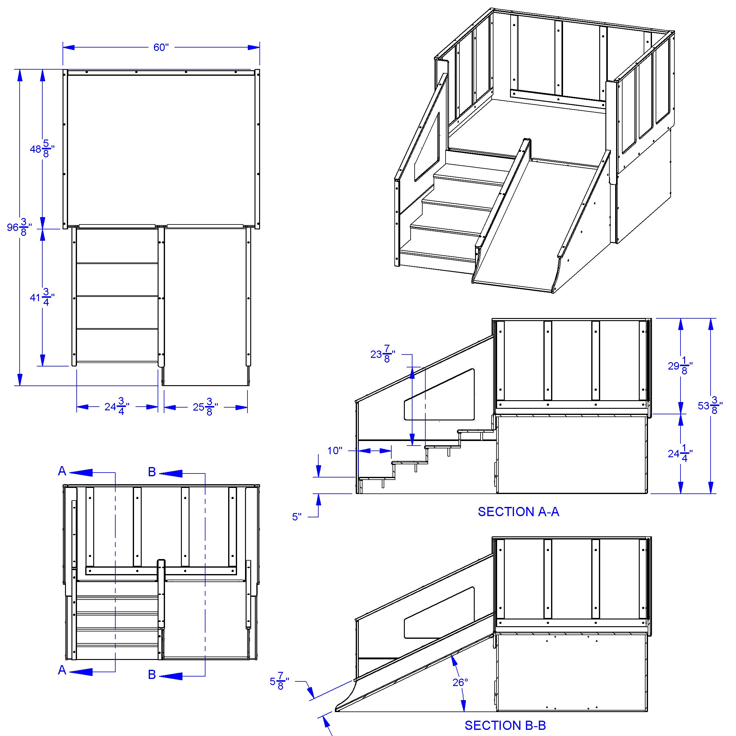 Jonti-Craft® Tiny Tots Loft - 12-24 Months - without Bins