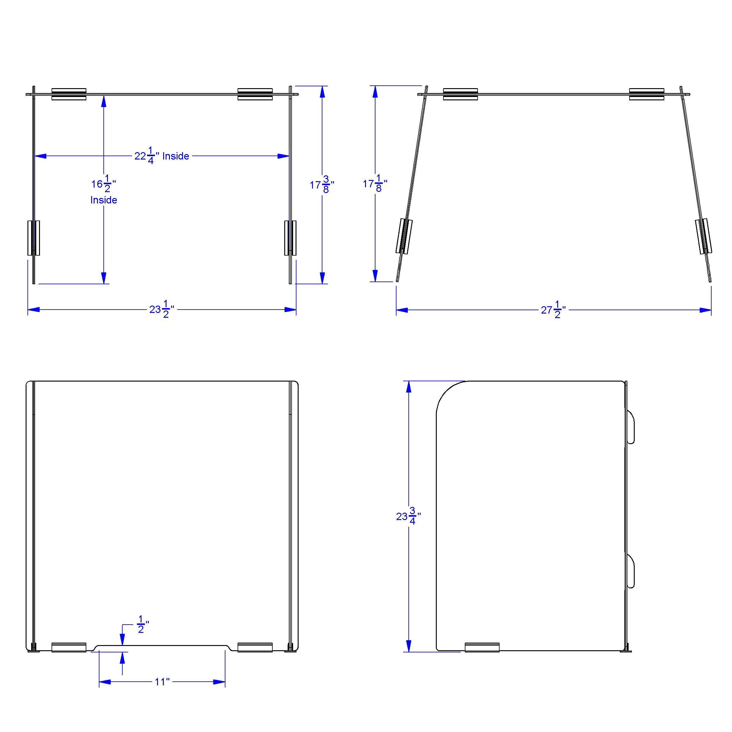 Jonti-Craft® See-Thru Student Desktop Shield - 24" High