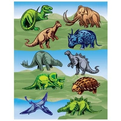 Sticker Forms - Dinosaurs - 3 sheets