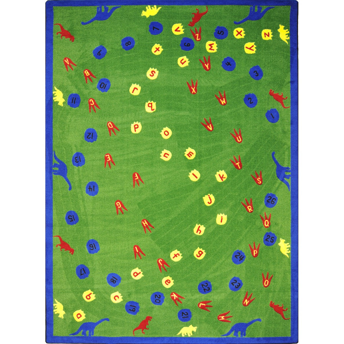 Dinosaur Walk 5'4" x 7'8" area rug in color Multi