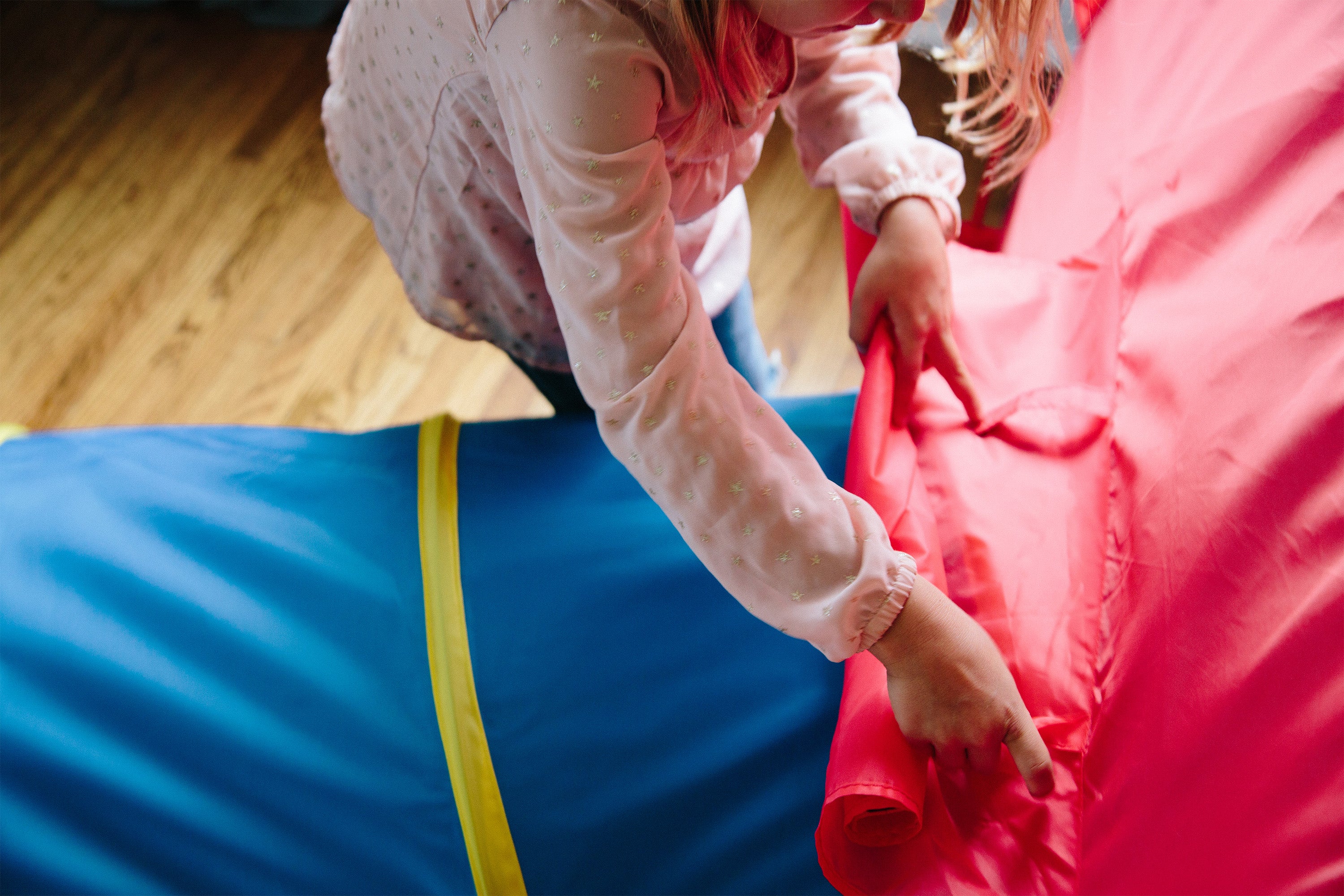 Hide Me Tent and Tunnel Combo - Blue / Red / Yellow