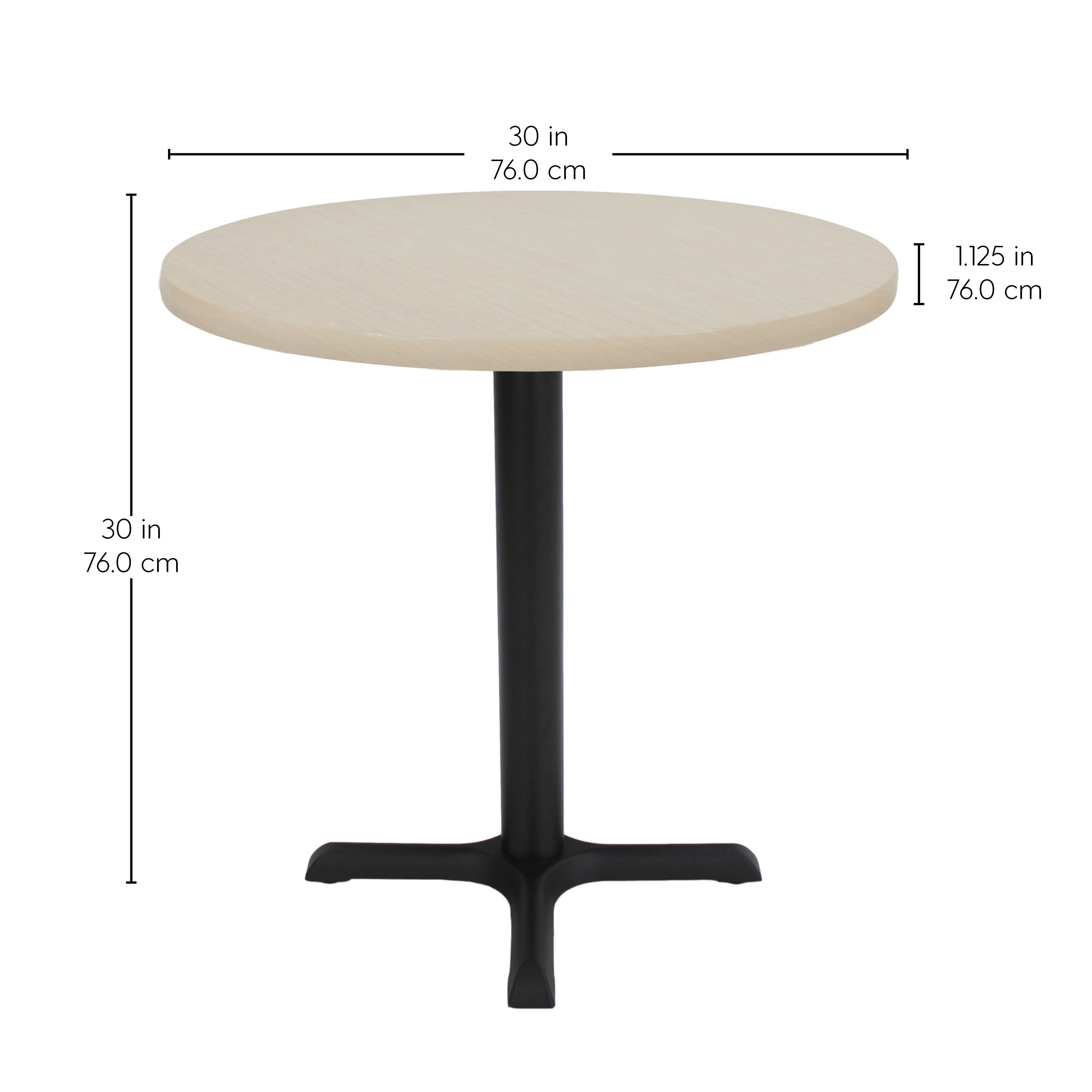 30" Round Cafe Bistro Table - Asian Sand/Black