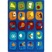 Discovery Blocks 7'8" x 10'9" area rug in color Multi