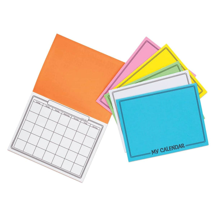 Make Your Own Calendar Book - 8.5"x11", 12 gridded months, 100 Books White