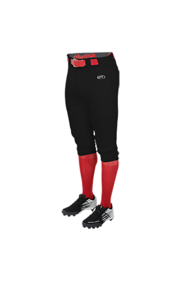 Rawlings Adult Launch Solid Knicker Pant - Small - Black