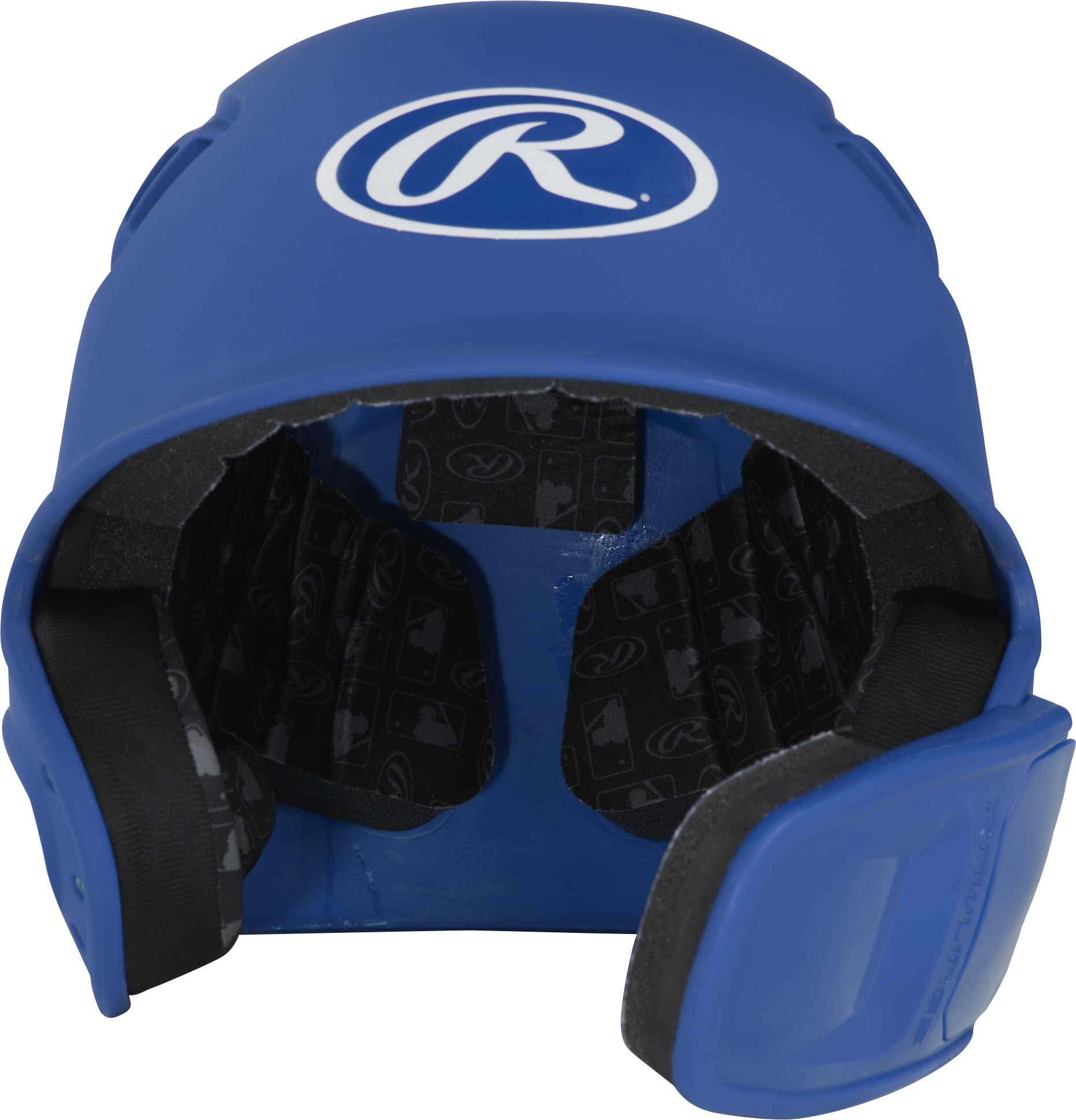 Rawlings R16 Matte Senior 1-Tone Baseball Helmet With Reversible Extension - Royal