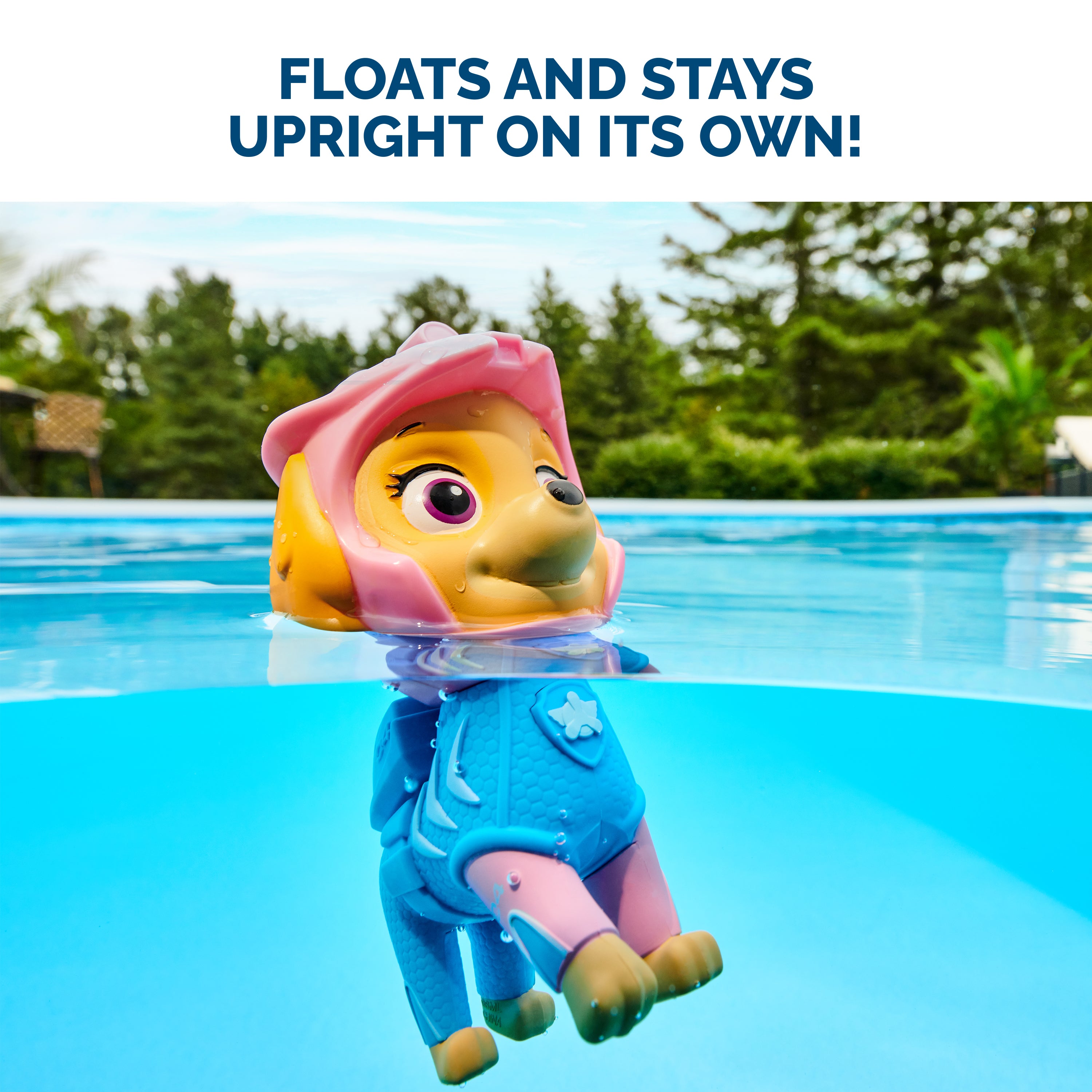 Swimways Paw Patrol Skye Floatin' Figures, Swimming Pool Accessories & Kids Pool Toys, Paw Patrol Party Supplies & Water Toys for Kids Aged 3 & Up