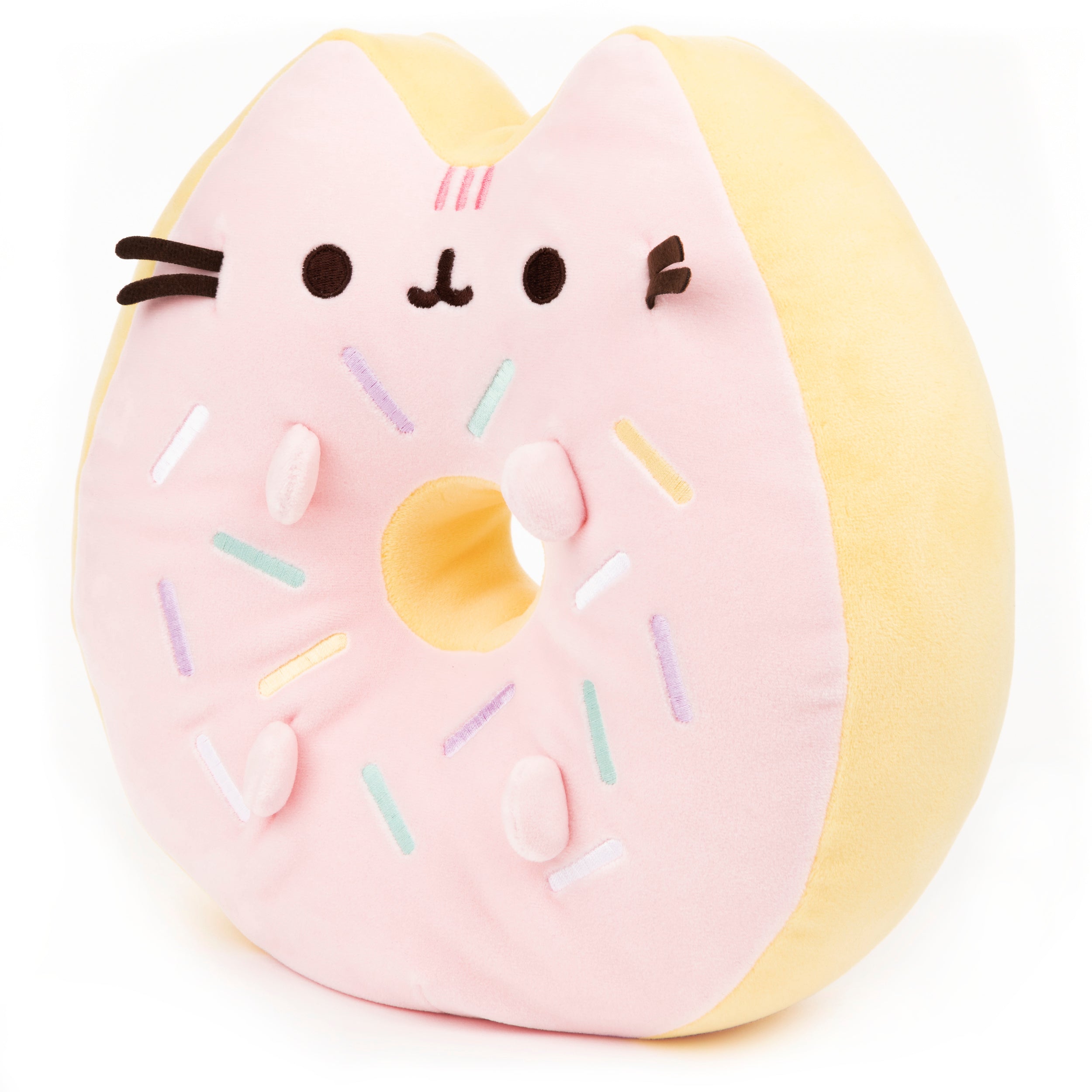 GUND Sprinkle Donut Pusheen Squishy Plush Stuffed Animal Cat, Pink and Mint, 12”