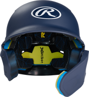 Rawlings Mach Adjust With Rhb Extension Matte Senior Batting Helmet - Navy