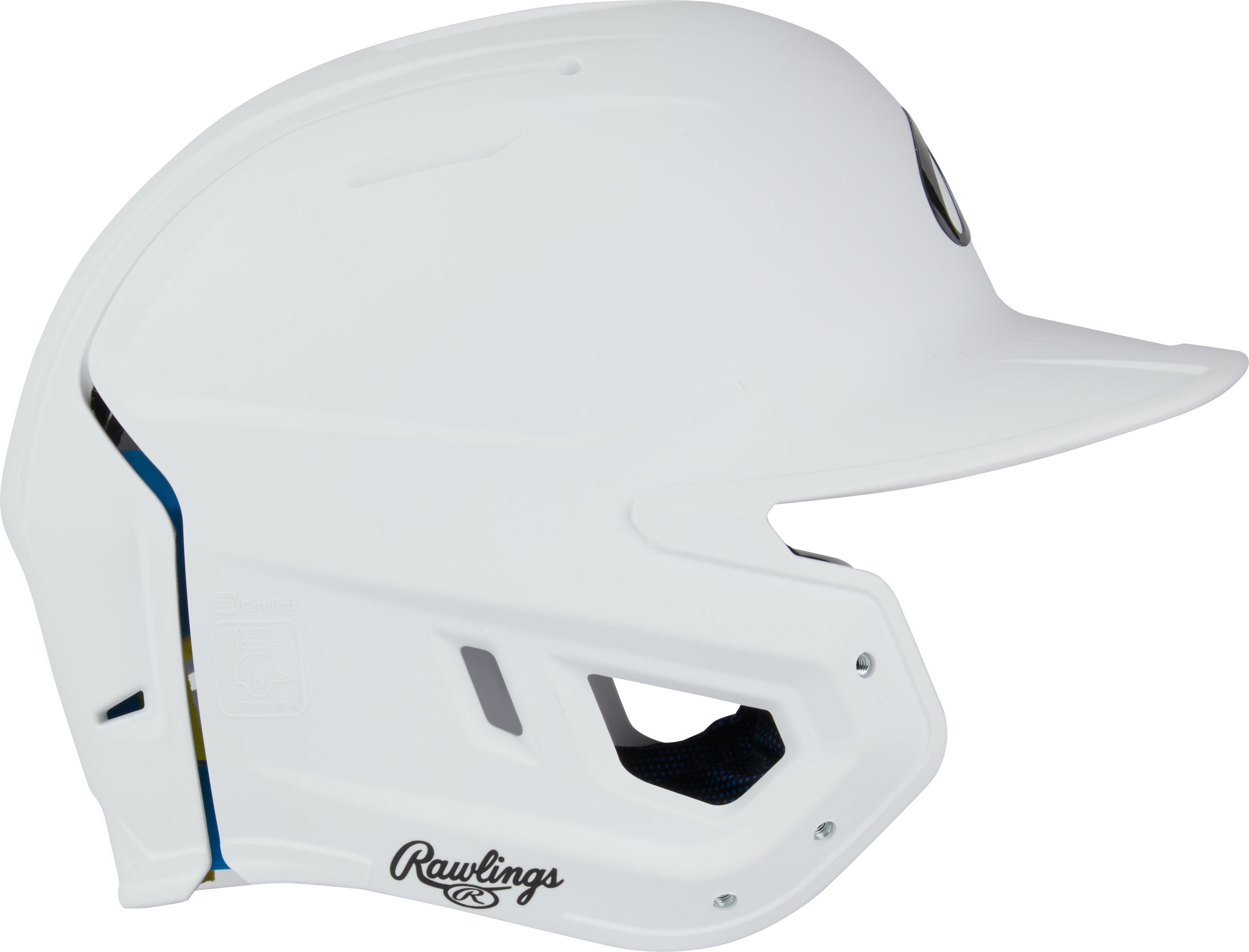Rawlings Mach Fit Matte Osfm Batting Helmet - White