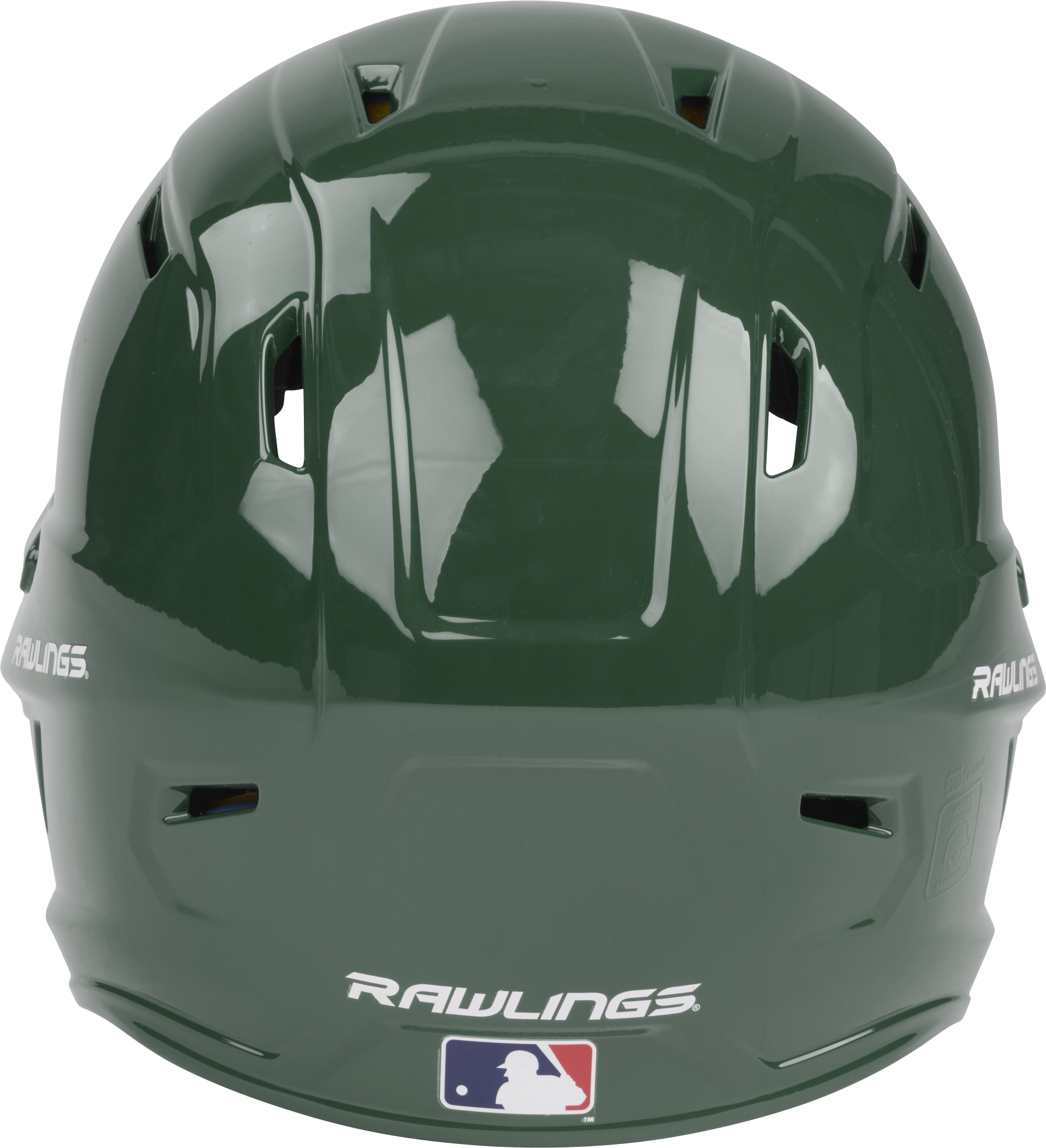 Rawlings Mach Gloss Junior Baseball Helmet - Dark Green