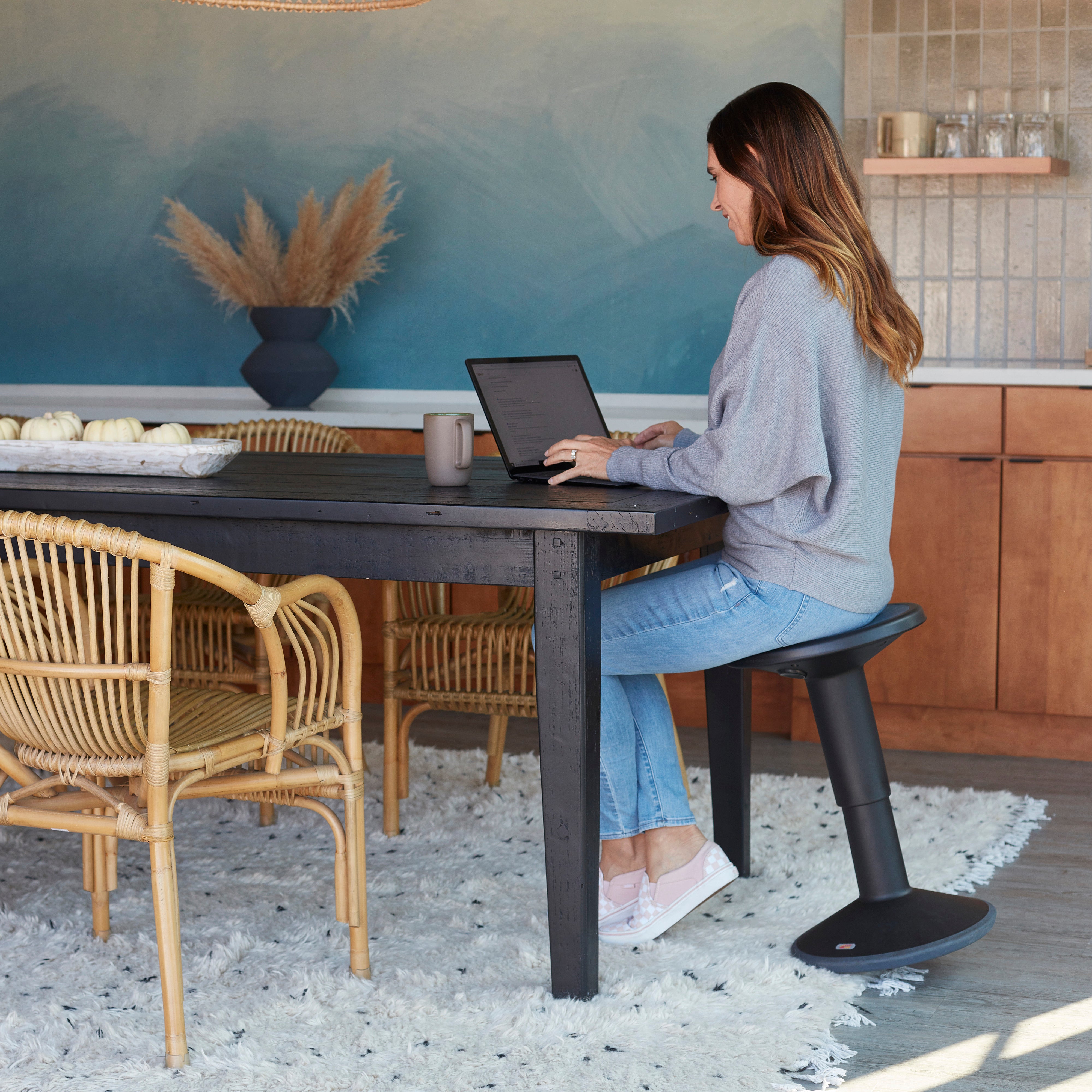 SitWell Adjustable Stool - Black