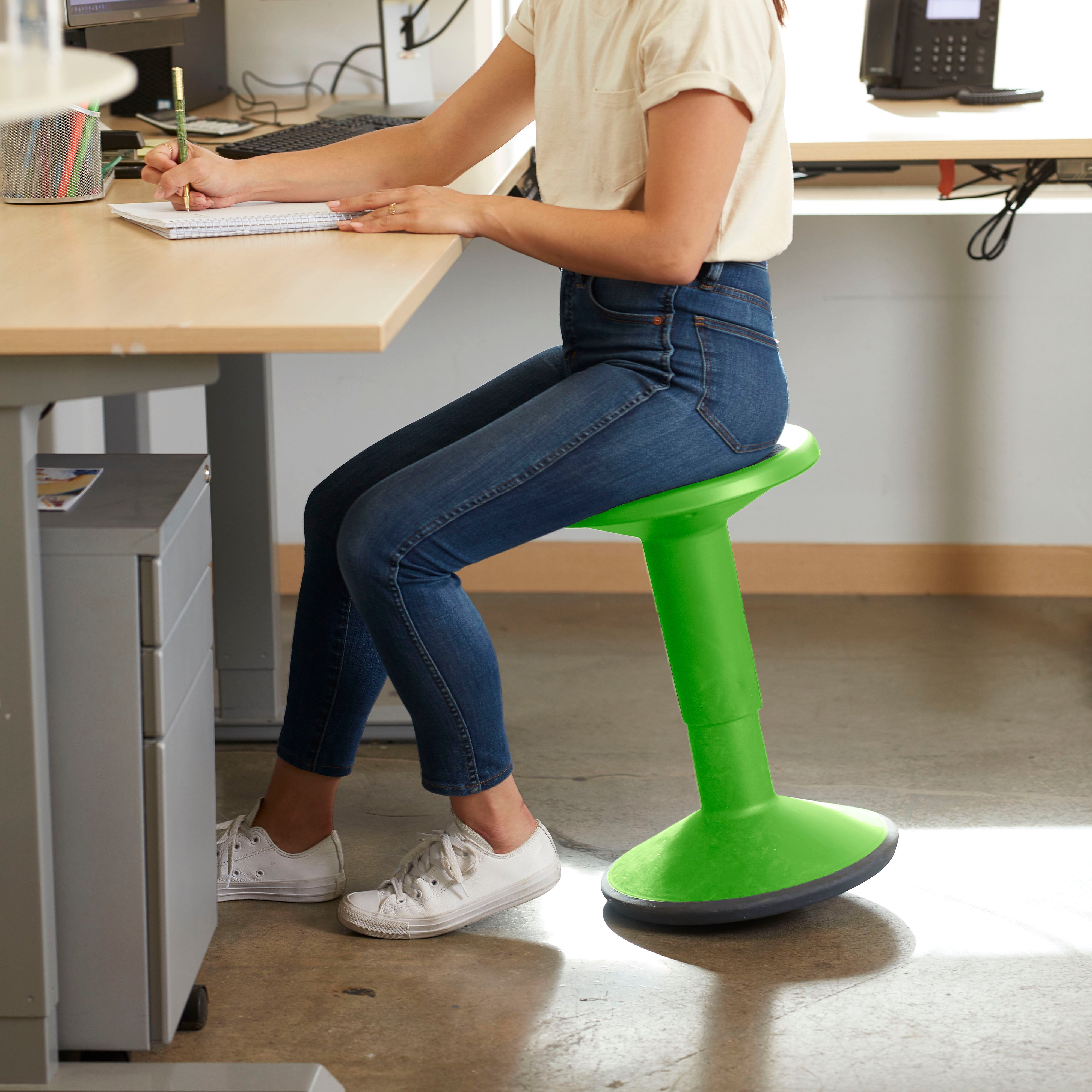 SitWell Adjustable Stool - Grassy Green