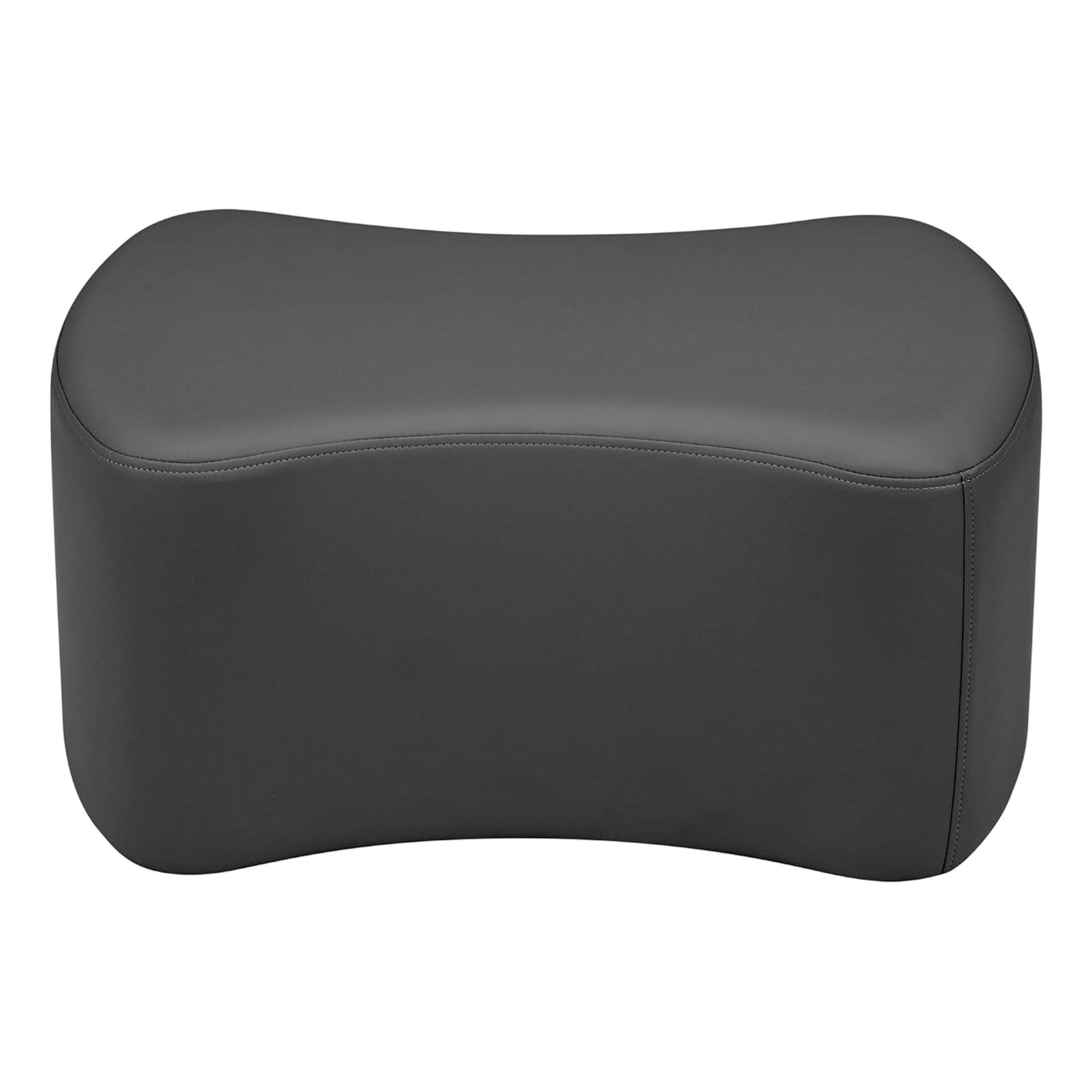 Pro Series Upholstered Bowtie Ottoman 12" Height - Black