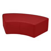 Pro Series Upholstered S Curve Ottoman 12" Height - Crimson