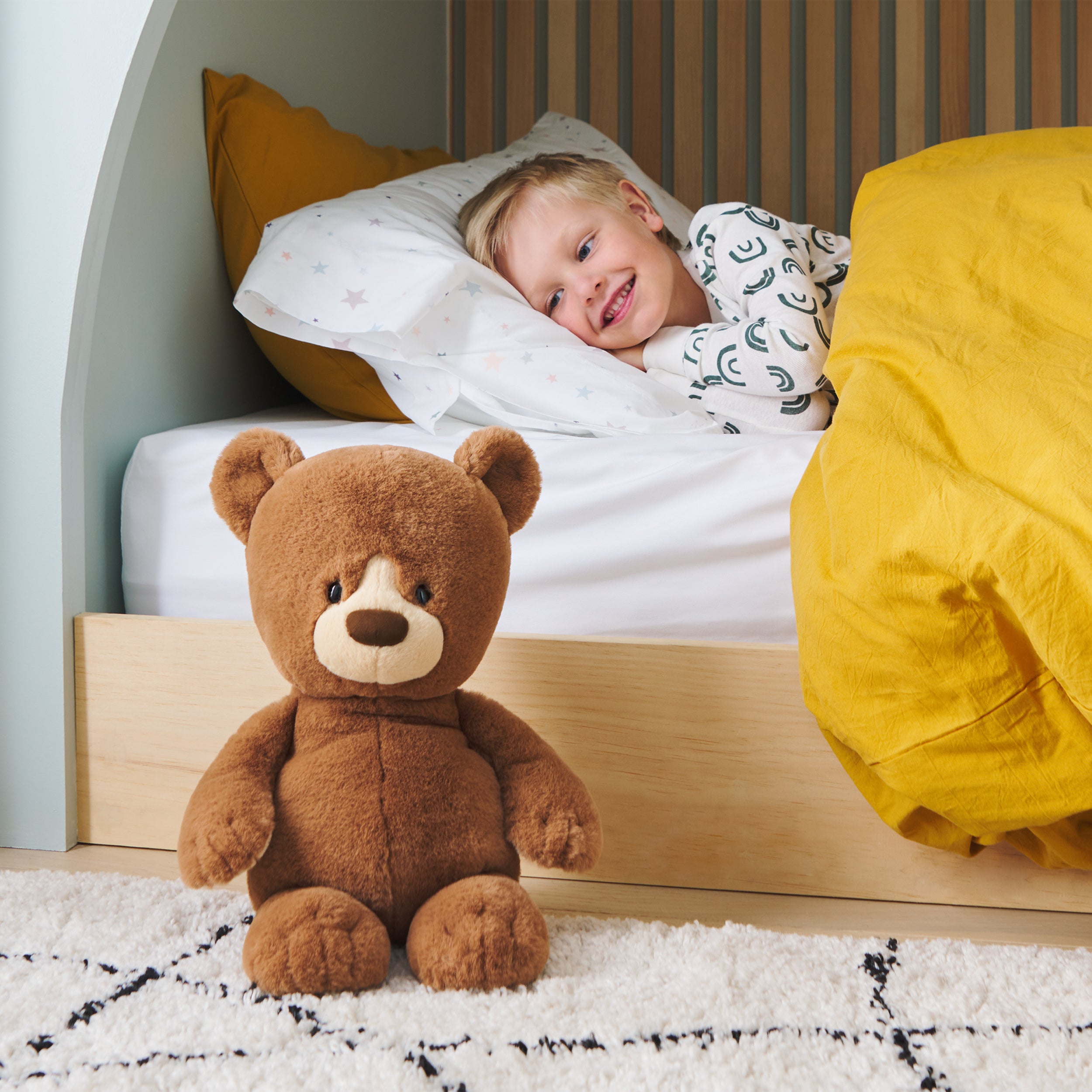 GUND Knox Teddy Bear, Premium Stuffed Animal for Ages 1 and Up, Brown/Cream, 12”