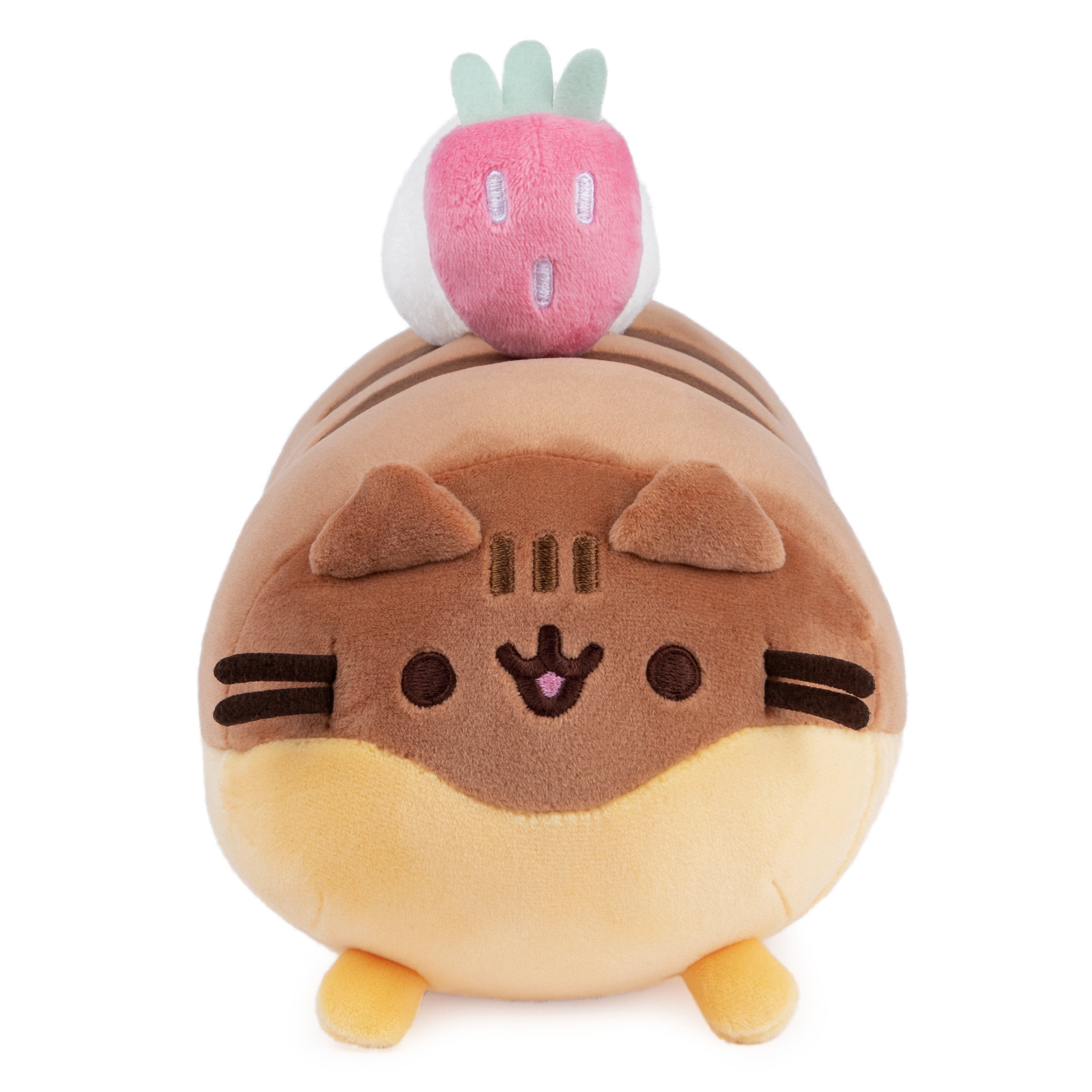 GUND Pusheen Éclair Squisheen Plush, Stuffed Animal for Ages 8 and Up, Brown/Yellow, 11”