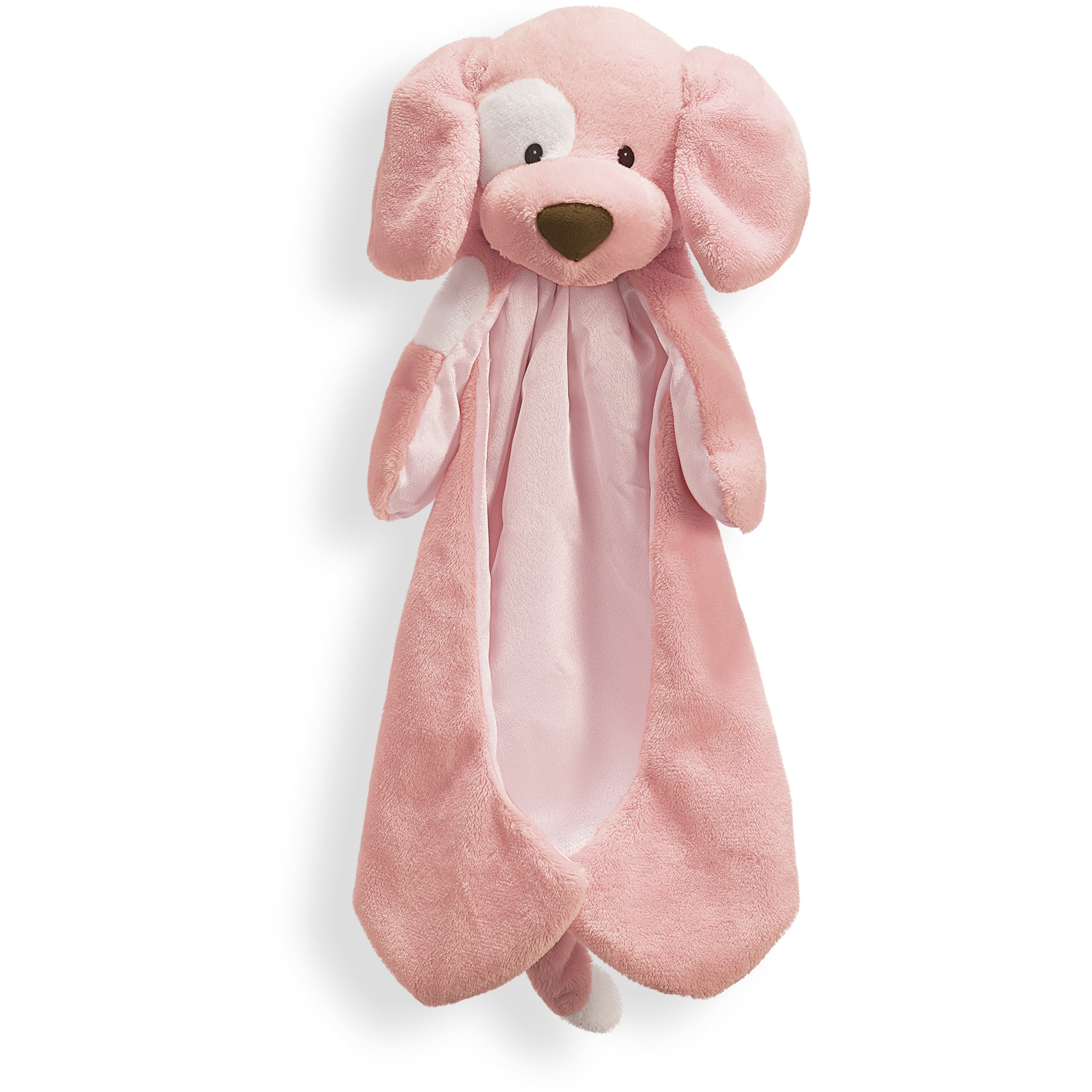 Baby GUND Spunky the Dog Huggybuddy Stuffed Animal with Built-in Baby Blanket, Pink, 15”
