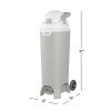 Foundations Pro Hands-Free Diaper Pail, Gray