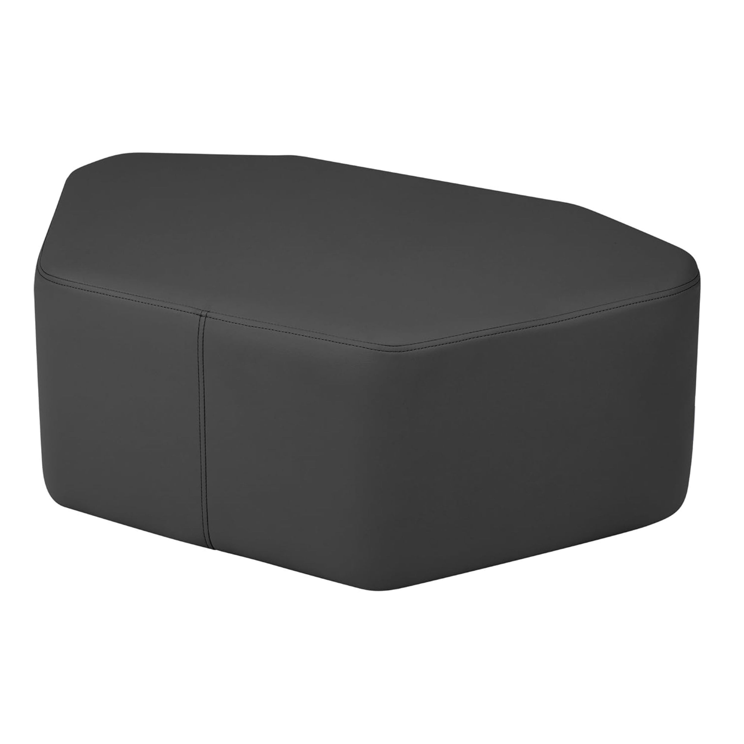Pro Series Upholstered Petal Ottoman 12" Height - Black