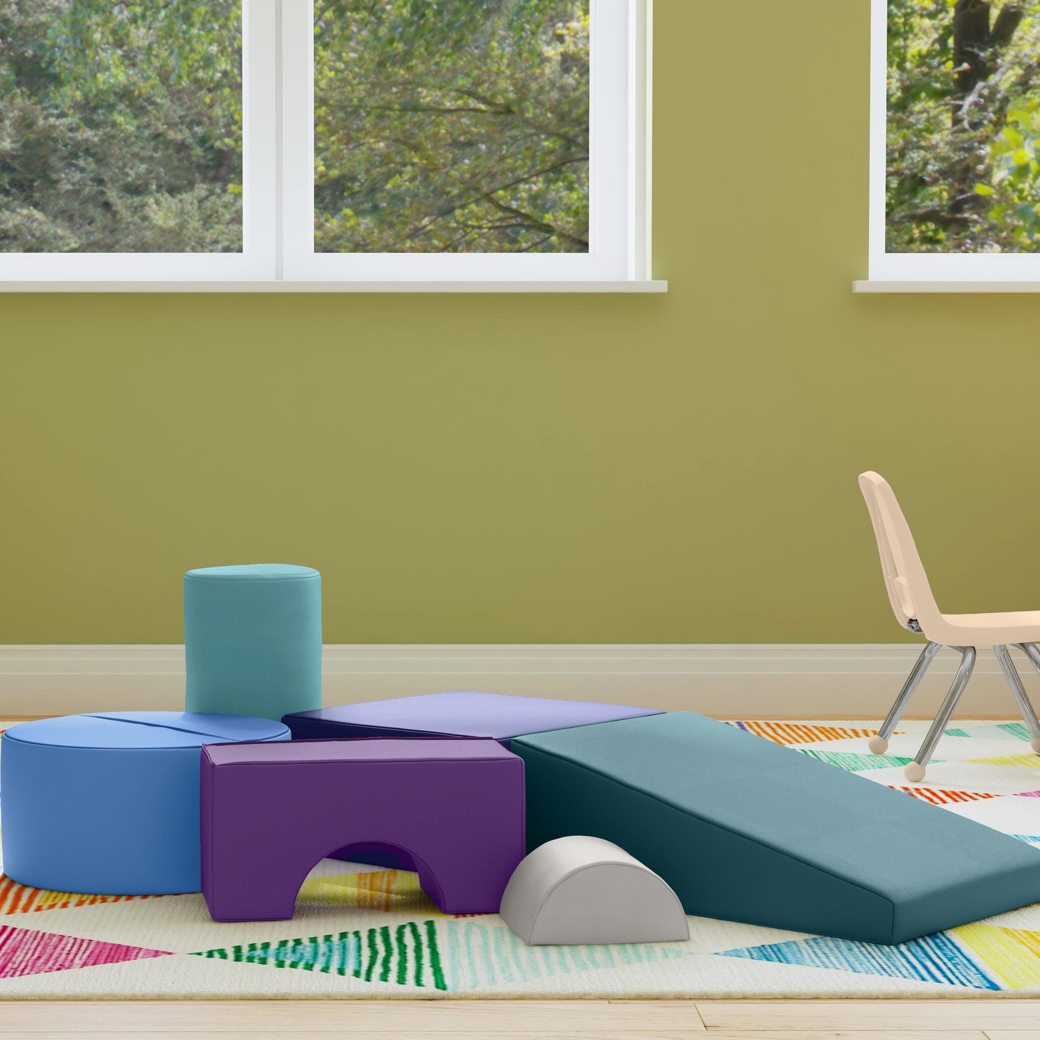 SoftScape Playtime and Climb, 6-Piece - Contemporary/Purple