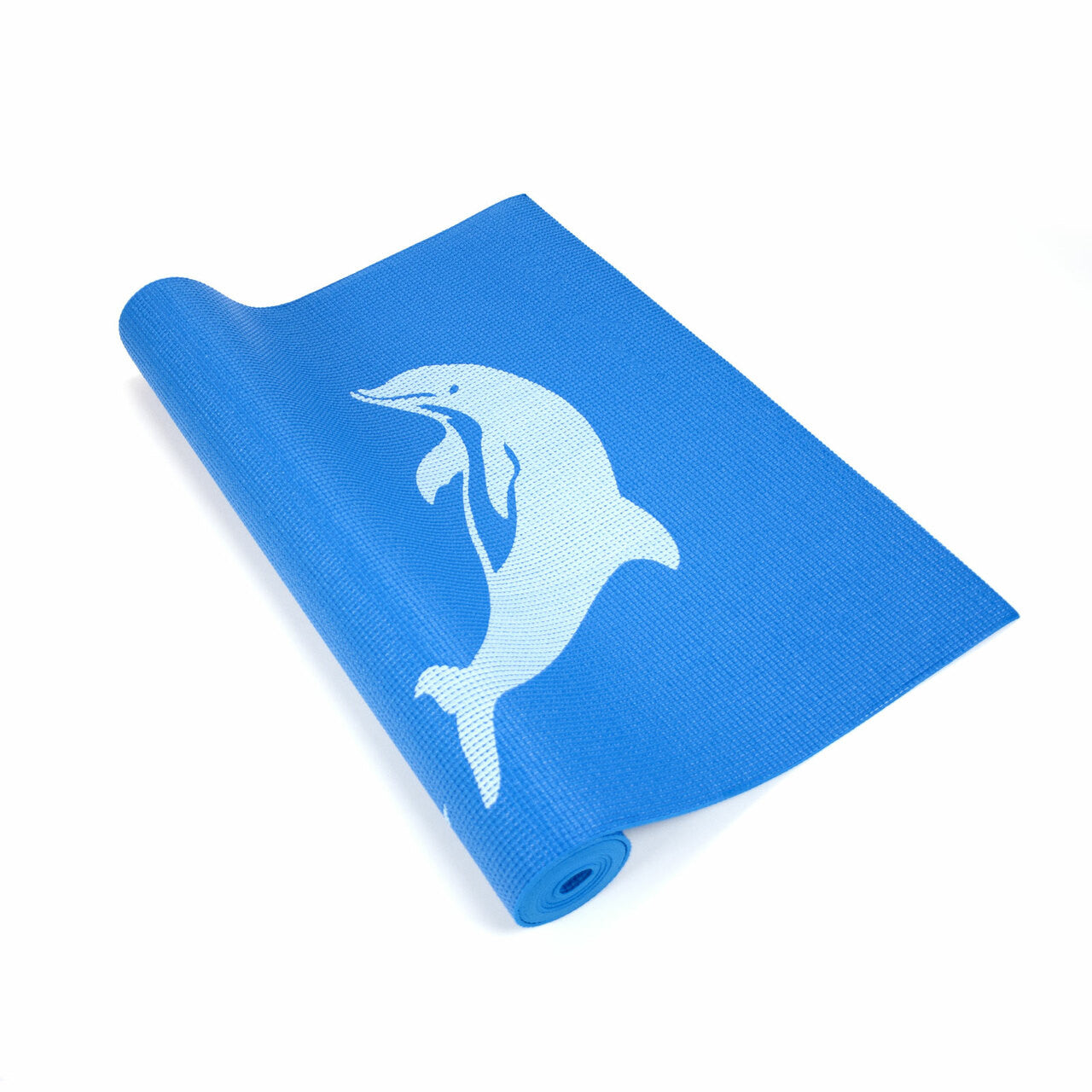 YOGI MAT™ Dolphins - Blue -  1/8"H x 24"W x 68"L