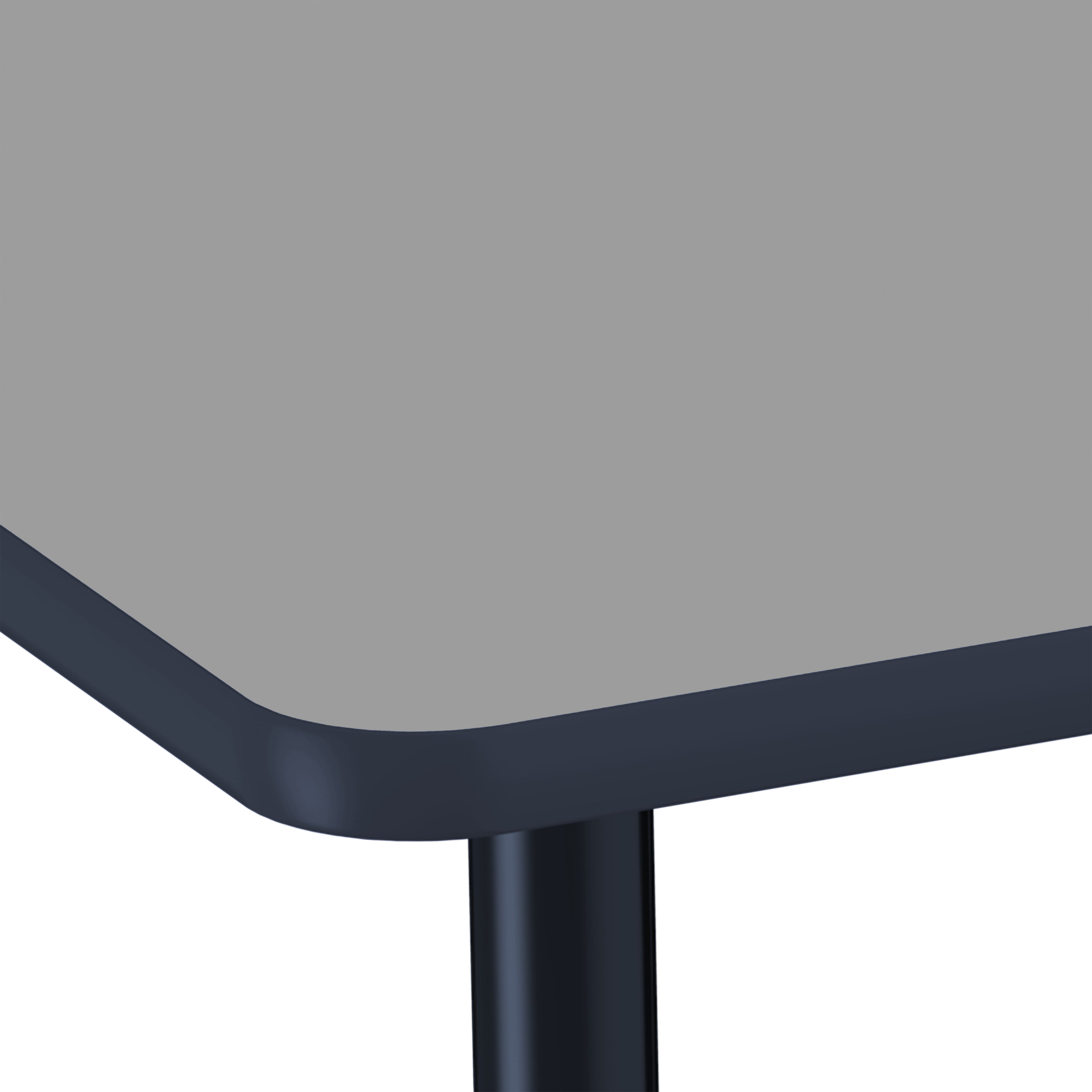 Adapte 24" x 48" Rectangle Thermofused Activity Table with Adjustable Tapered Legs - North Sea/Navy