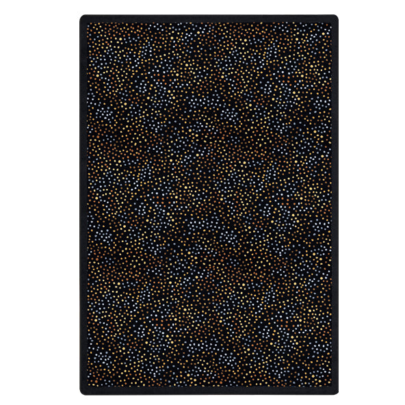 Dots Aglow 7'8" x 10'9" area rug in color Gold