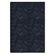 Dots Aglow 3'10" x 5'4" area rug in color Silver