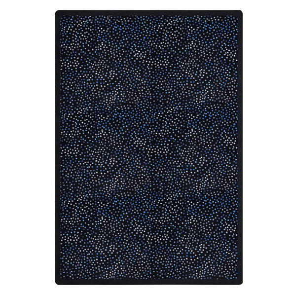 Dots Aglow 3'10" x 5'4" area rug in color Silver