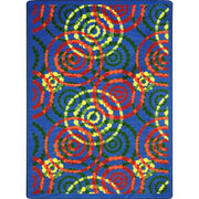 Dottie 3'10" x 5'4" area rug in color Rainbow